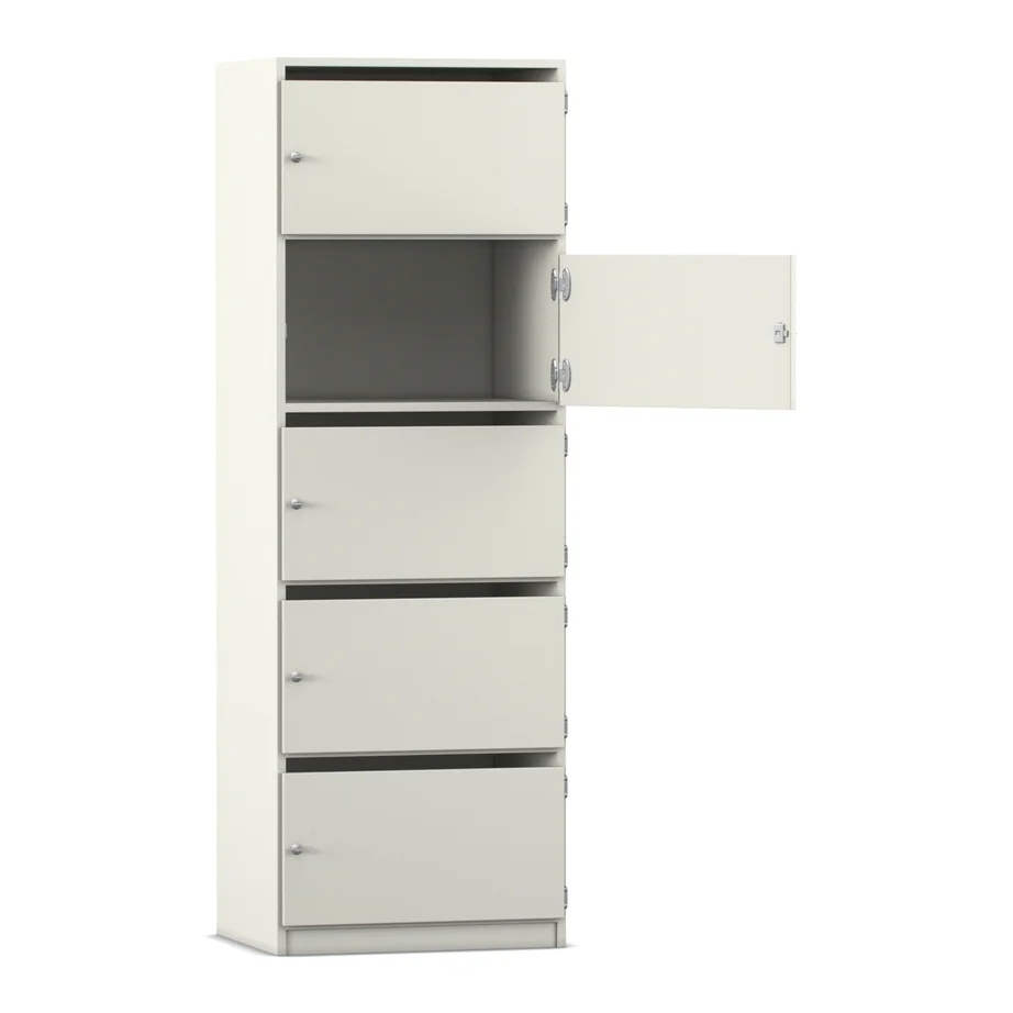 Metallschrank, Aktenschrank, Stahl, Weiß, Schubladen