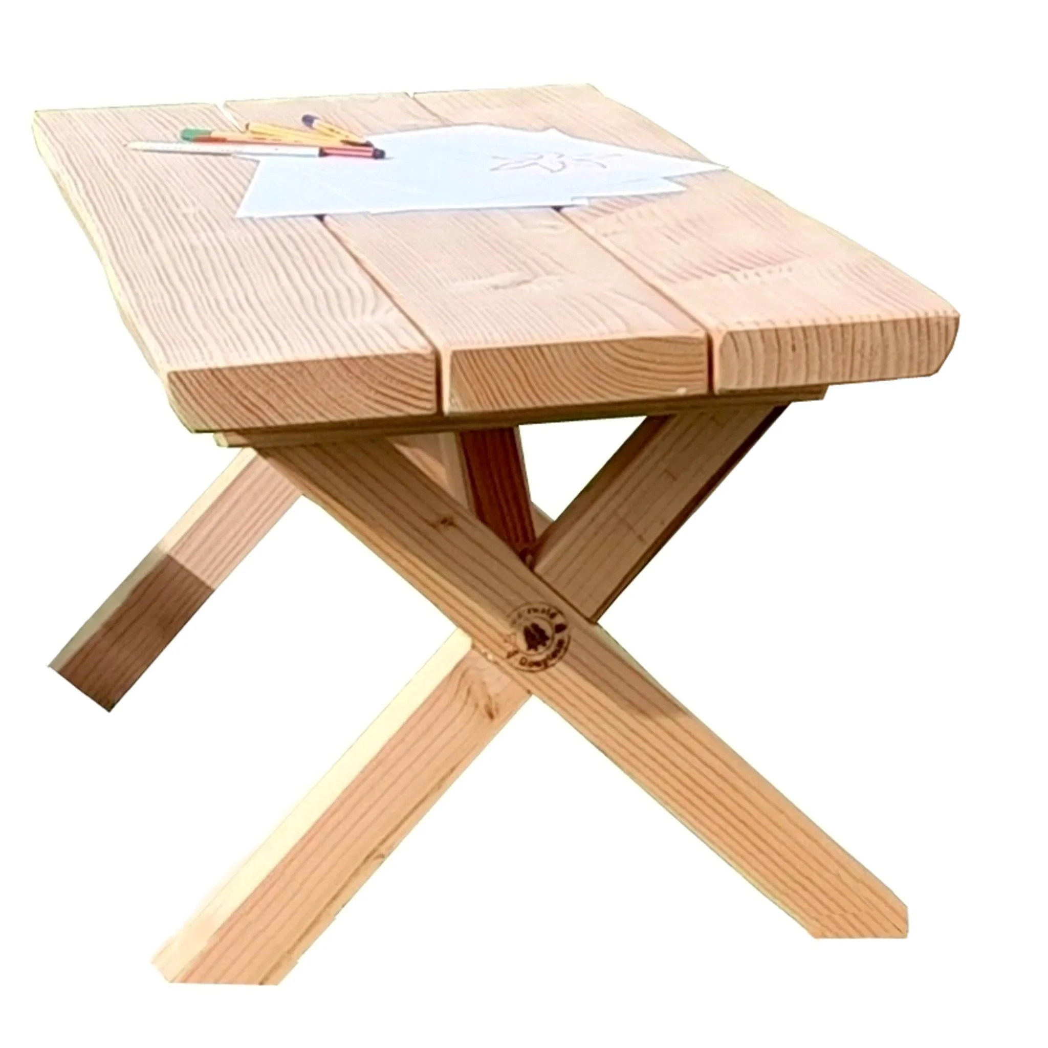 Holztisch, Klapptisch, Holz, Naturholz, Vierbeintisch