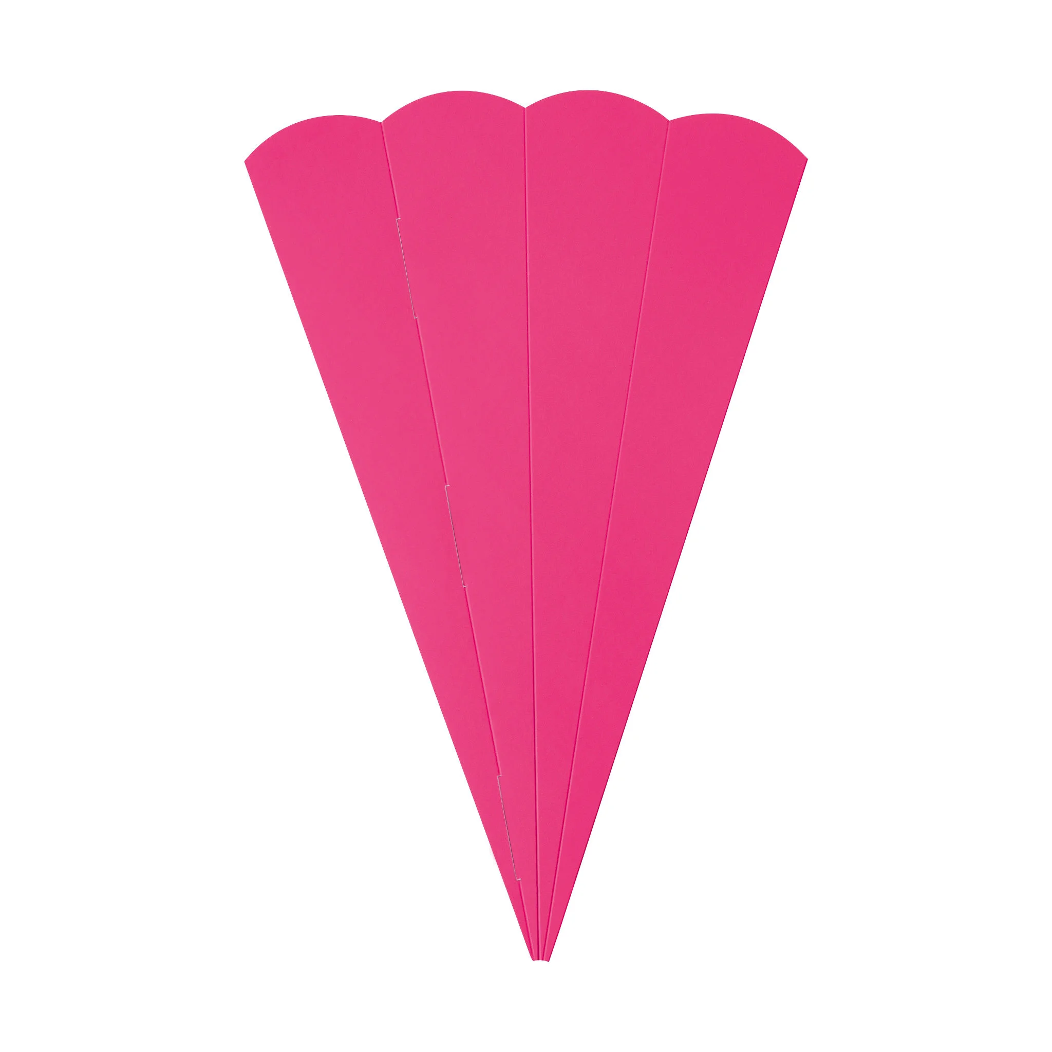 Papiertüte, Gebäcktüte, Kegel-Verpackung, Pink, Farbton Pink