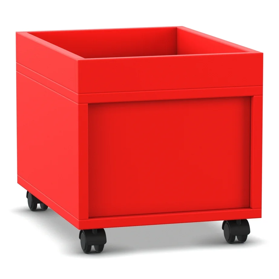 Kassentisch, Rollwagen, Rot, Kastenwagen, Rollkiste