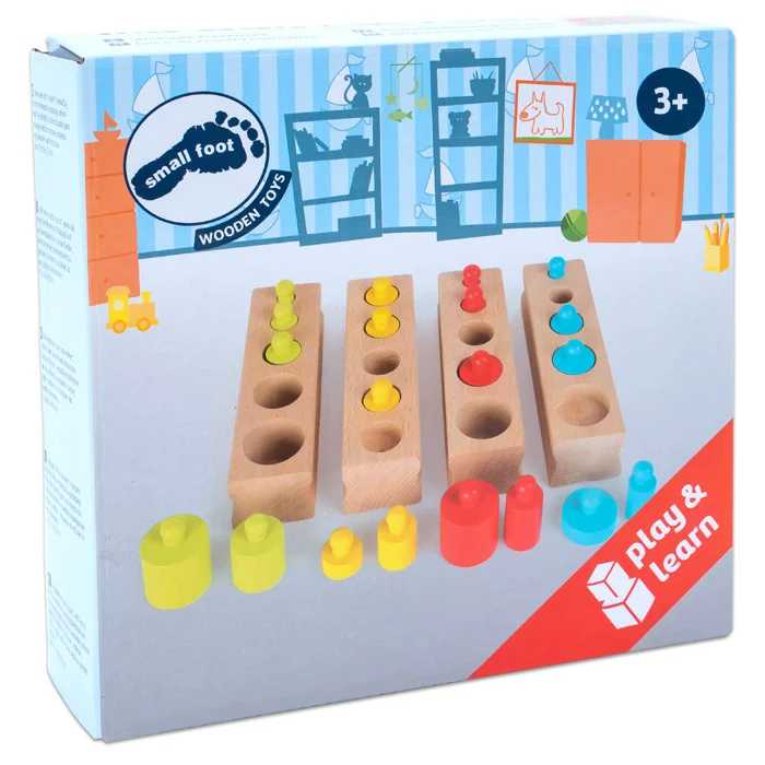 Holzspielzeug, Lernspiel, Sortierstäbe, Perlen, Farben