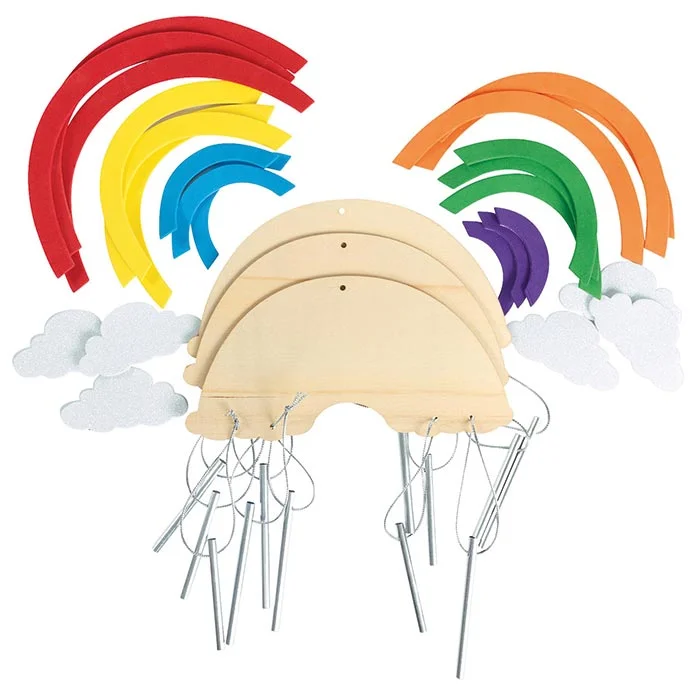 Wackelige Holzbögen, Peg-Rainbogen, Bogen-Spielzeug, Stapelbögen, Holzbau-Set