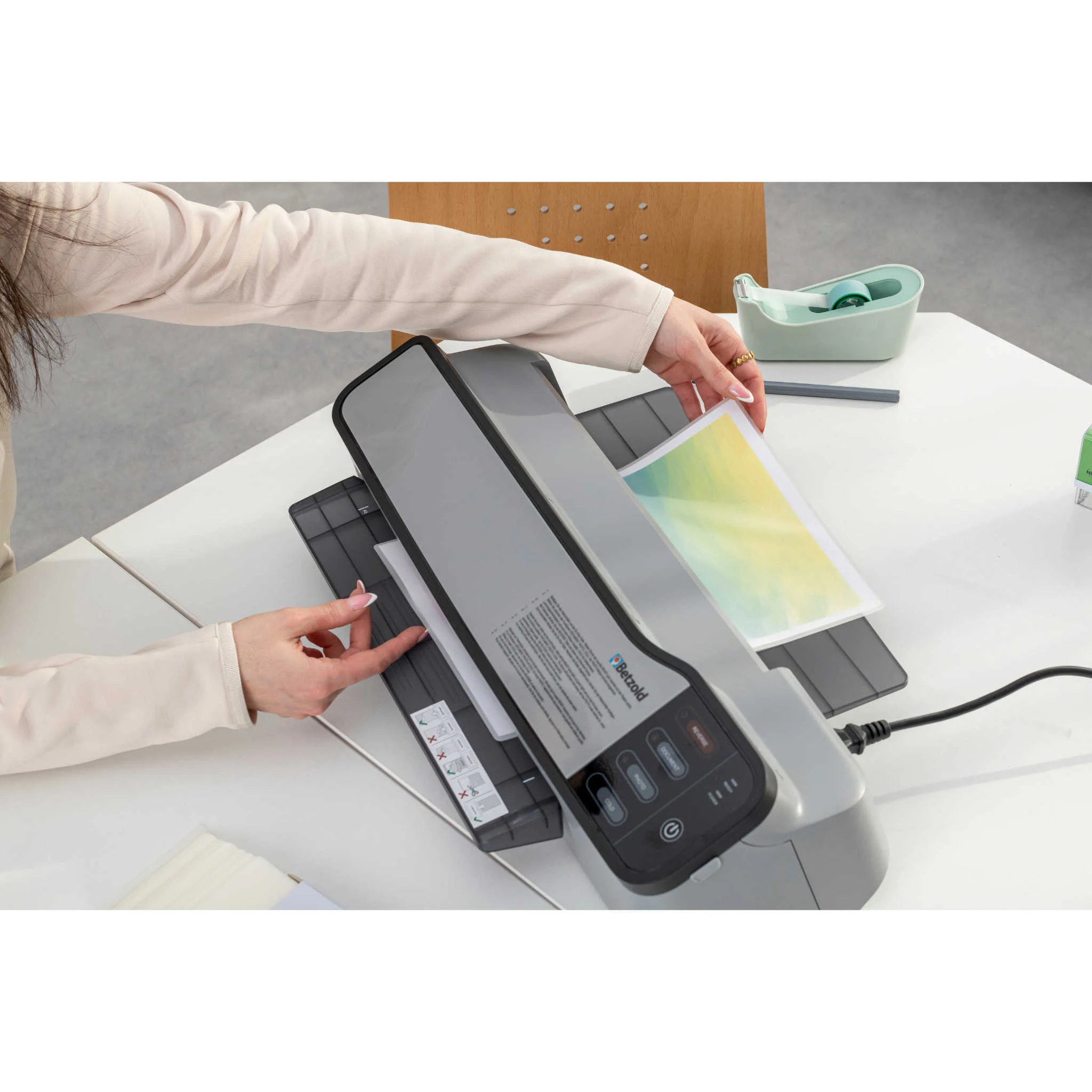 Büroscanner, Dokumentenscanner, Schwarz/Gray, Papierablage, Scan-Funktion