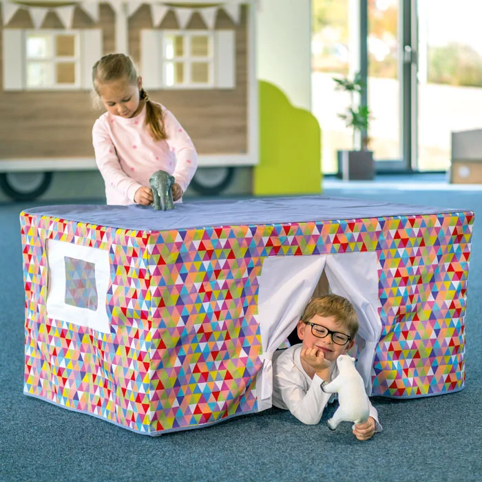Kinderhaus, Spielzelt, Gemustert, Spielzeugzelt, Kleidungsspielzeug