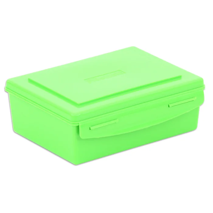 Box, Lunchbox, Storage, Green, Rectangular