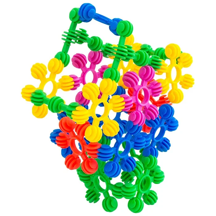 Kunststoffbausteine, Konstruktionsspielzeug, Bead-Teile, Bunt, Geometrische Form