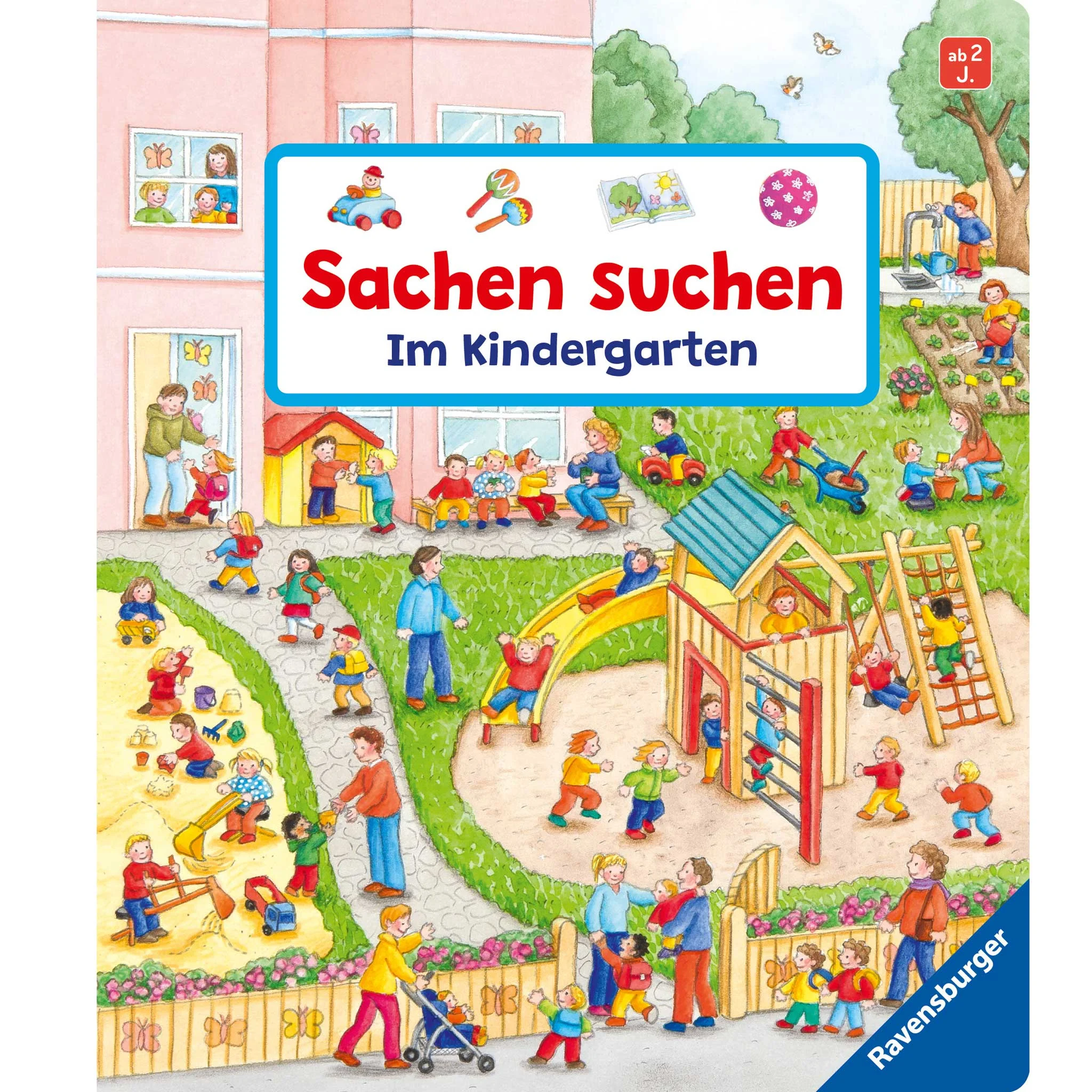 Kindergarten, Playground, Kinder, Sandkasten, Rutsche