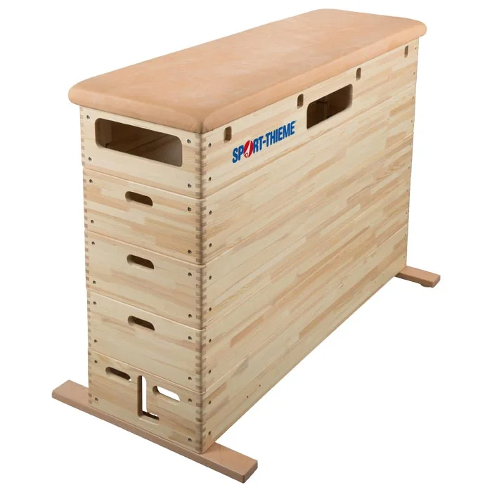 Holzbox, Turngeräte, Kastenstufen?, Holztreppe?, Sportunterlage?