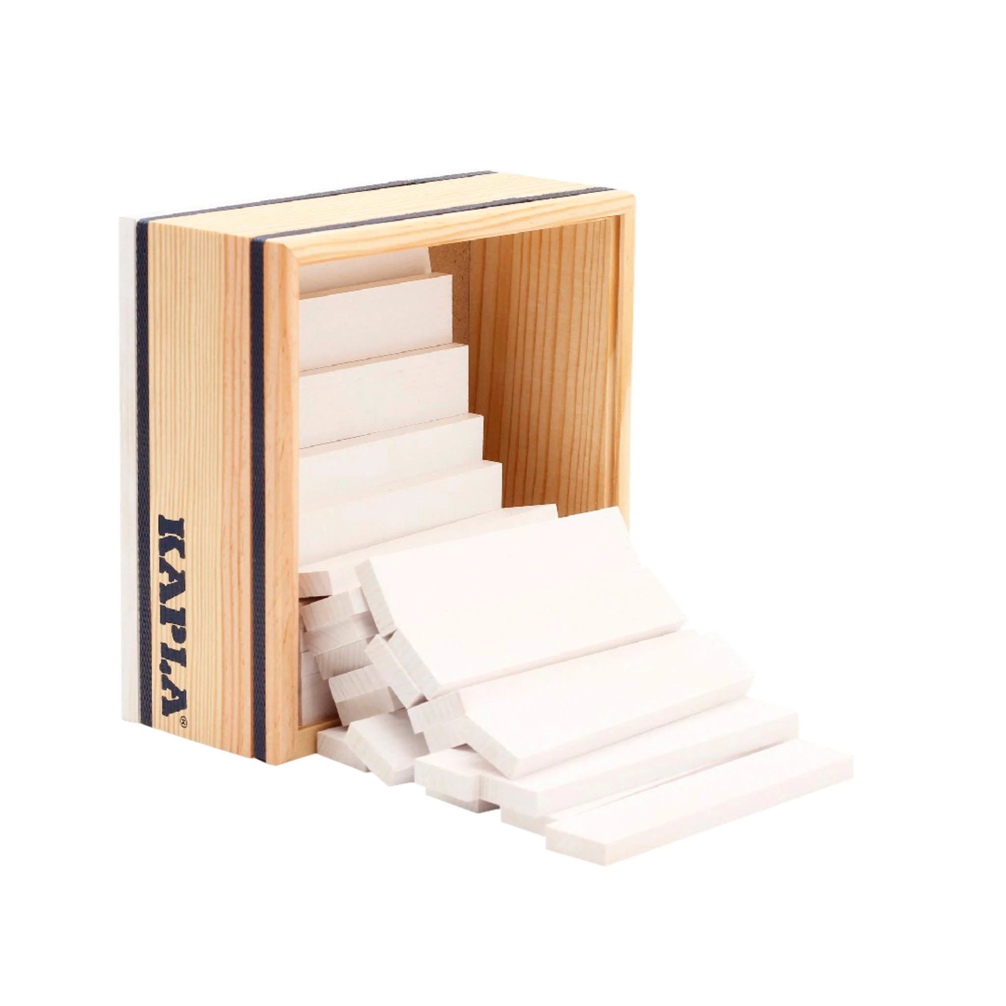 Holzbausteine, Bauklötze, Holzbox, Naturholz, Bauplatten