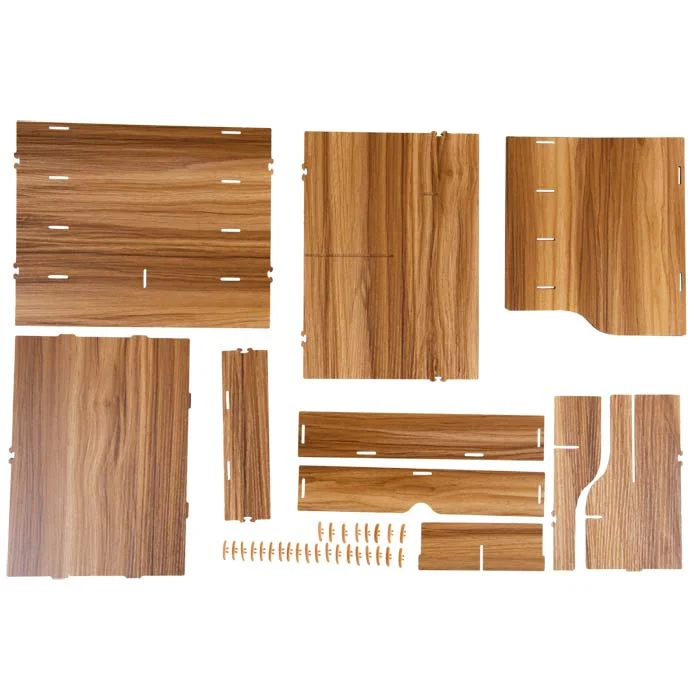 Holzpaneel, Holzplatten, Holzoptik, Laminat, Klemmleisten
