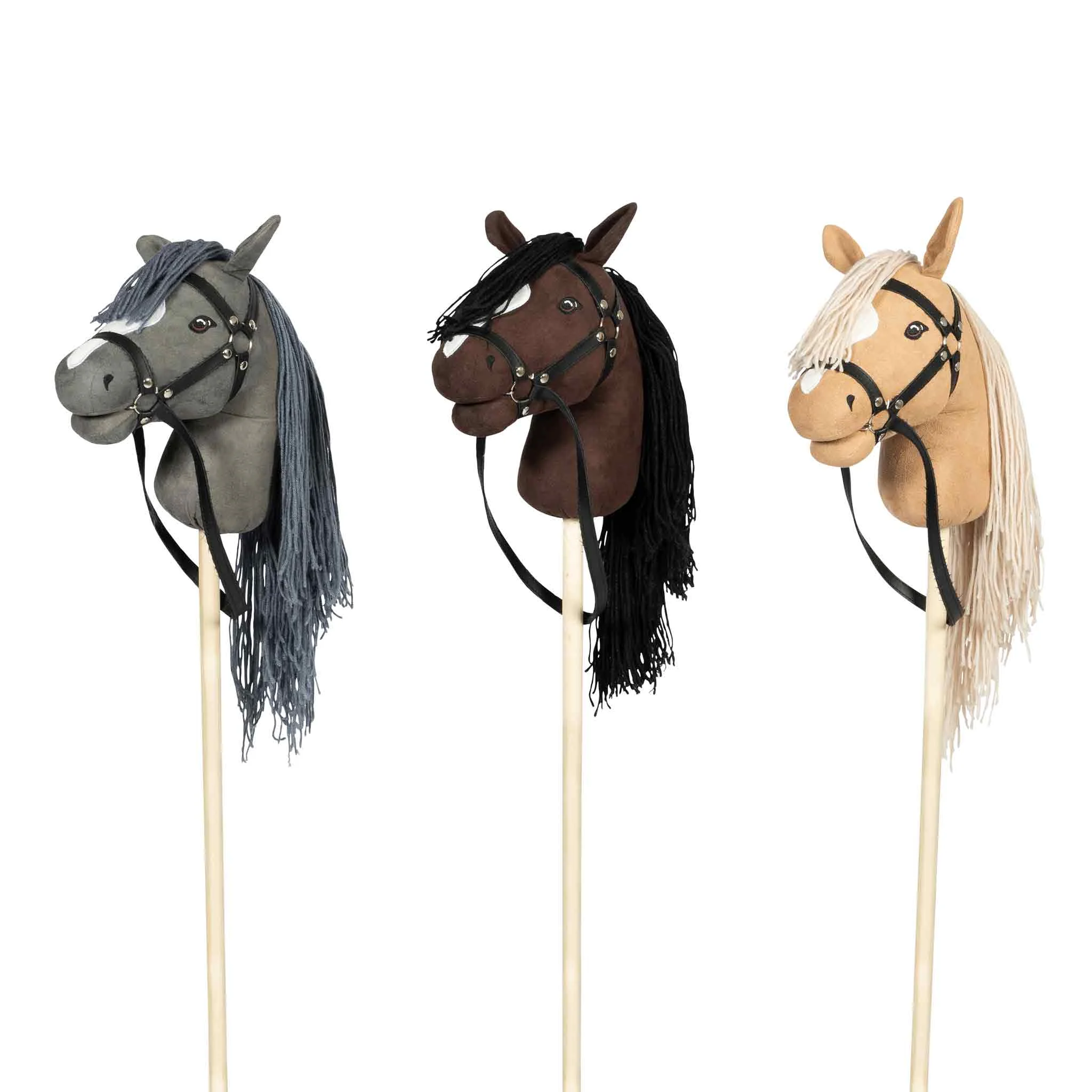 Reitstock, Pferd, Schnüre, Stoffkopf, Stockpferd