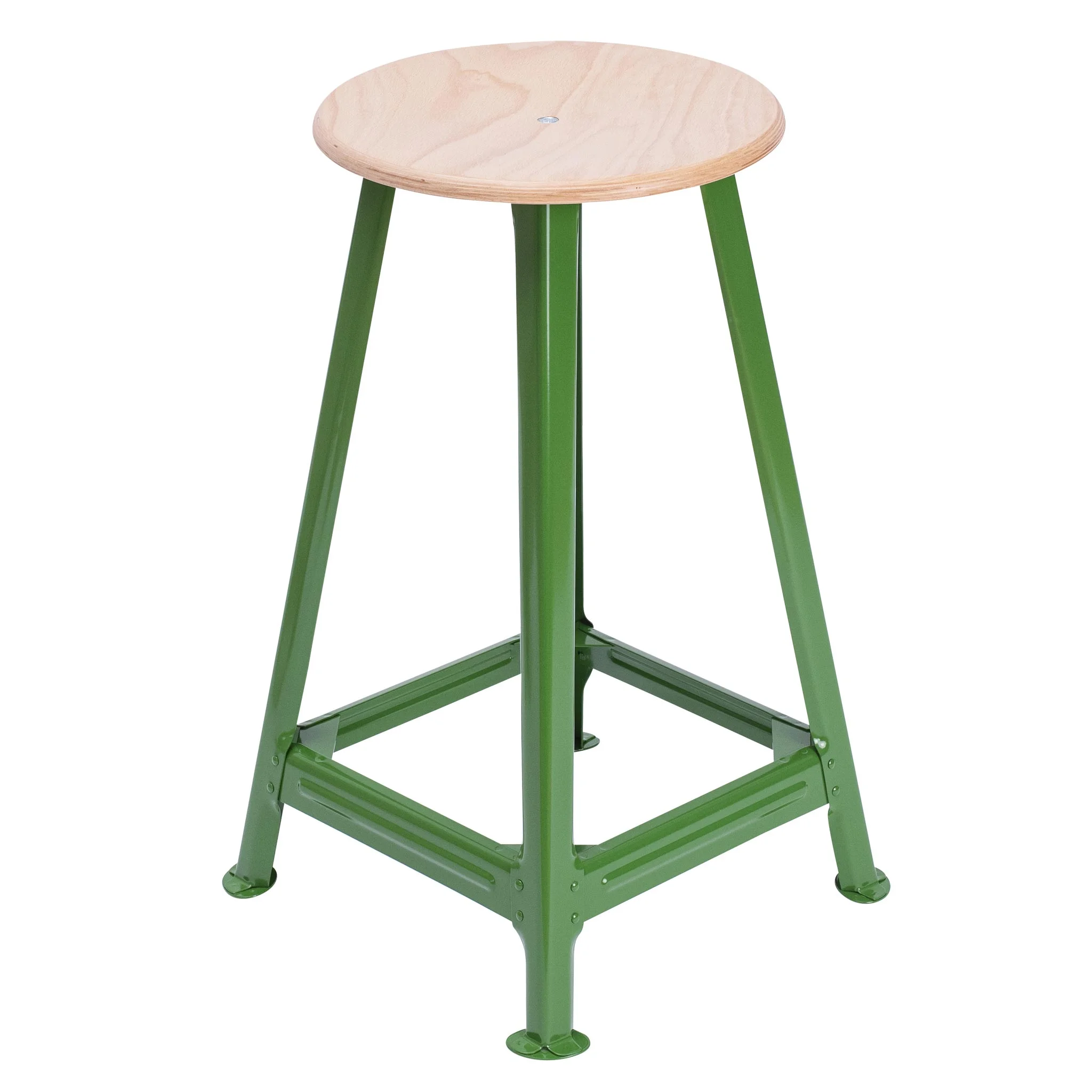 Bandstahlhocker, 4-beinig, 45 cm