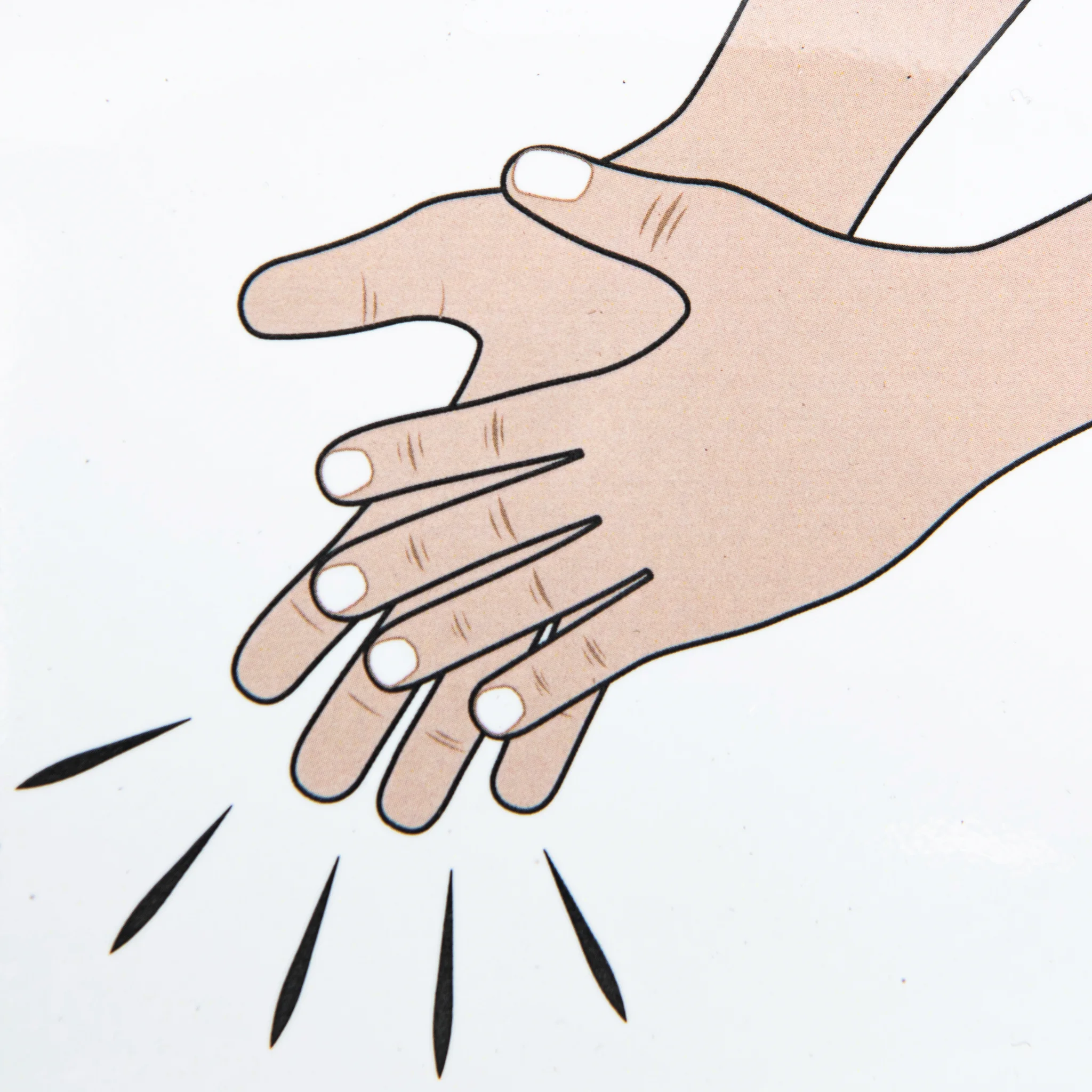 Hand, Händewaschen, Händereinreibung, Reiben, Reibung