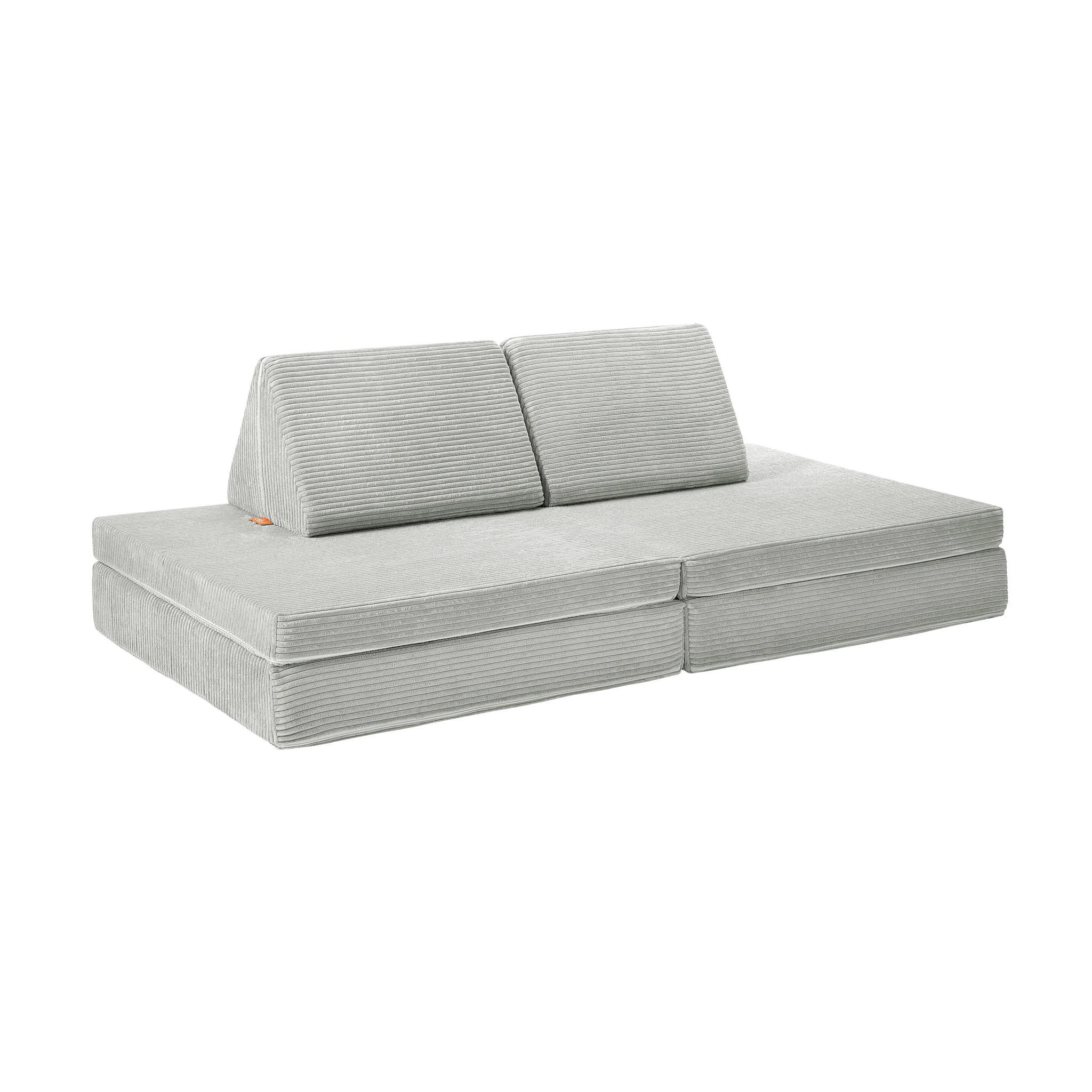 Sofa, Couch, Sofa-Sektion, Grau, Corduroy