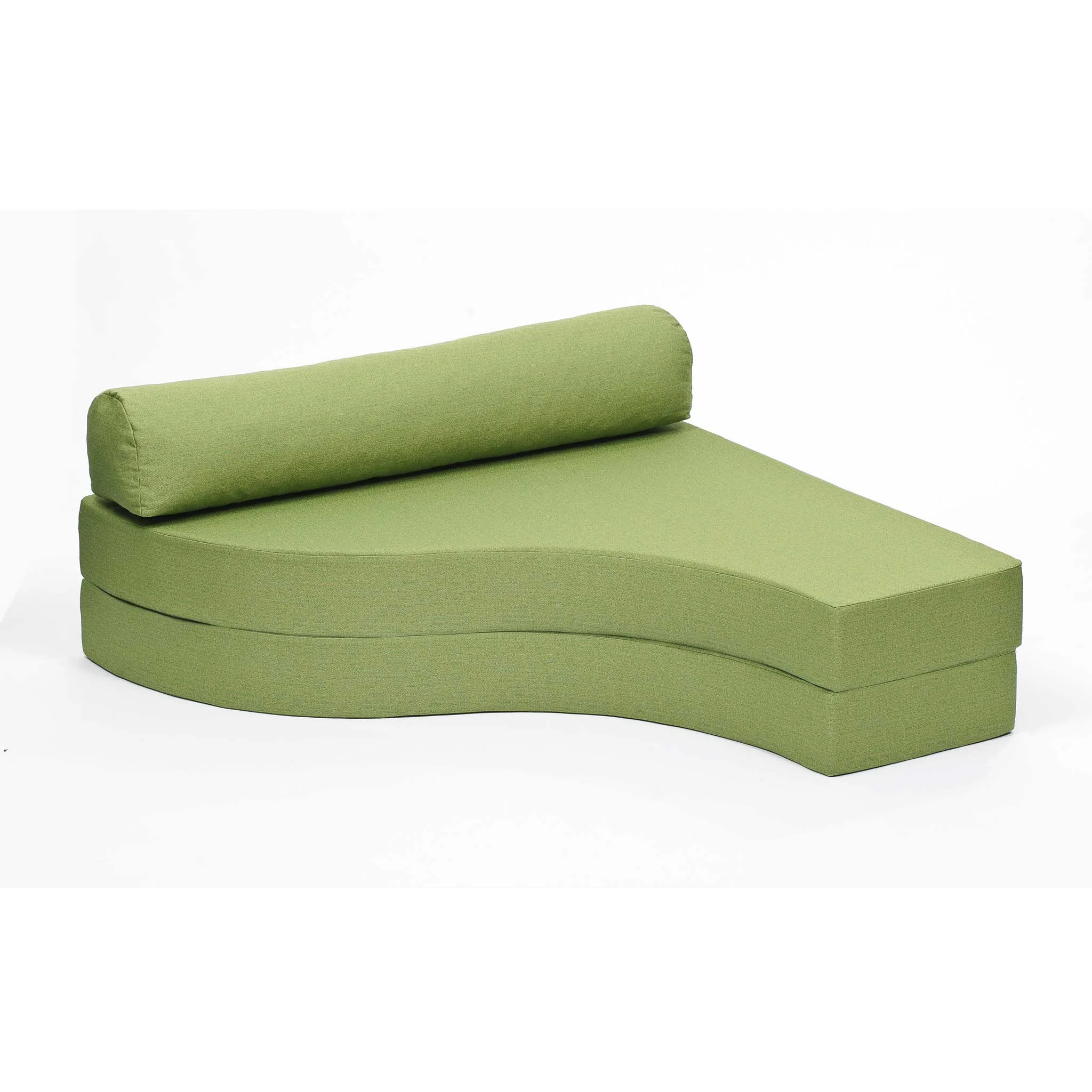 Sofa, Sessel, Grün, Wellenform, Zierkissen