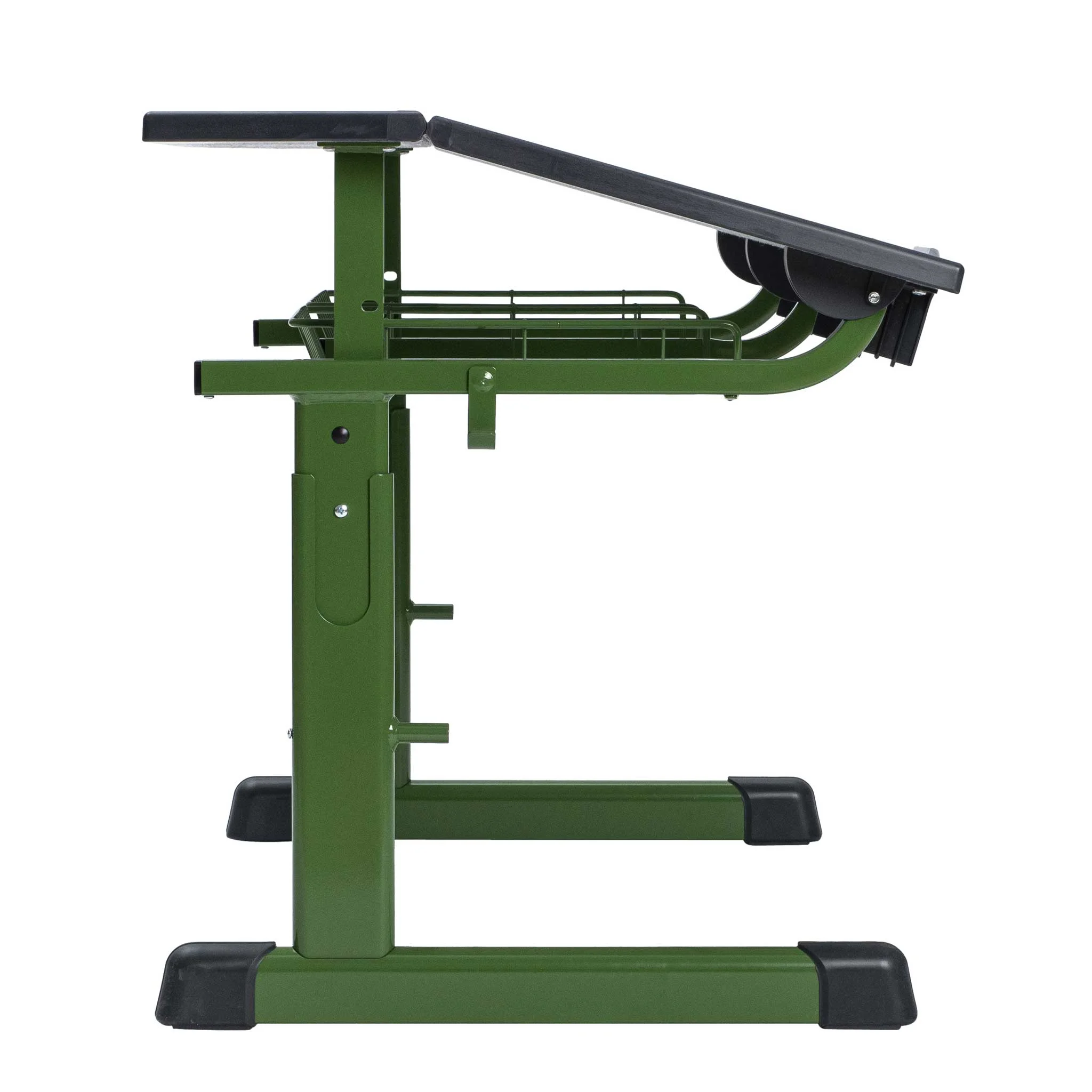 fitness, bench, workout, adjustable, grün