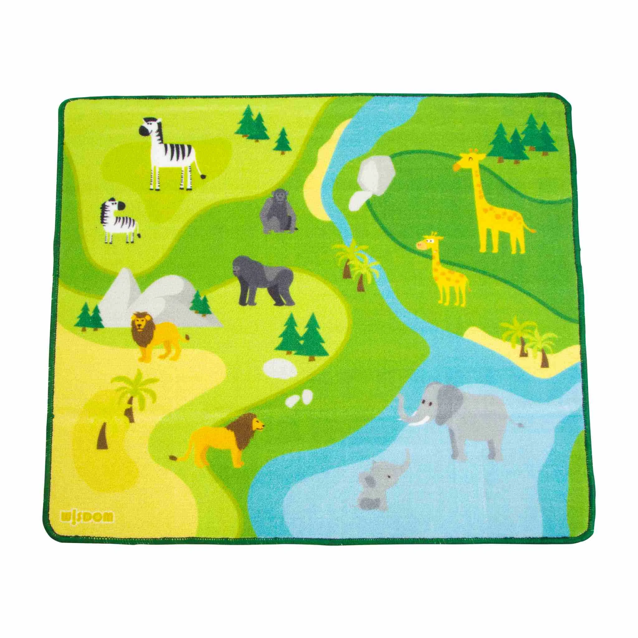 Spielteppich, Afrika-Safari, Tierwelt, Fluss, Landschaft