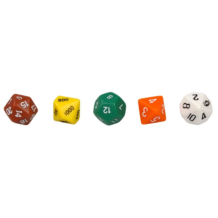 Würfelset, Würfel, Spielewürfel, Mehrfarbige Würfel, W6-Würfel