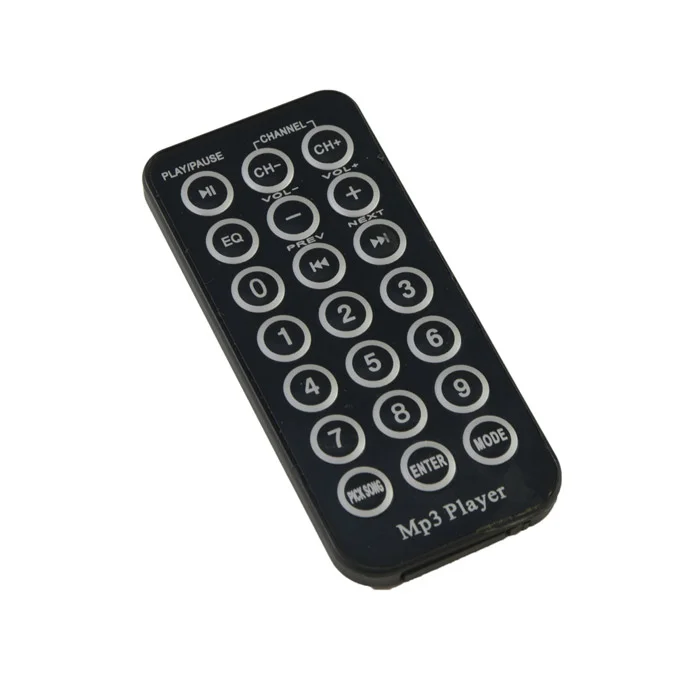 mp3-Player, Fernbedienung, schwarzes Gerät, Numerische Tastatur, portabler Player