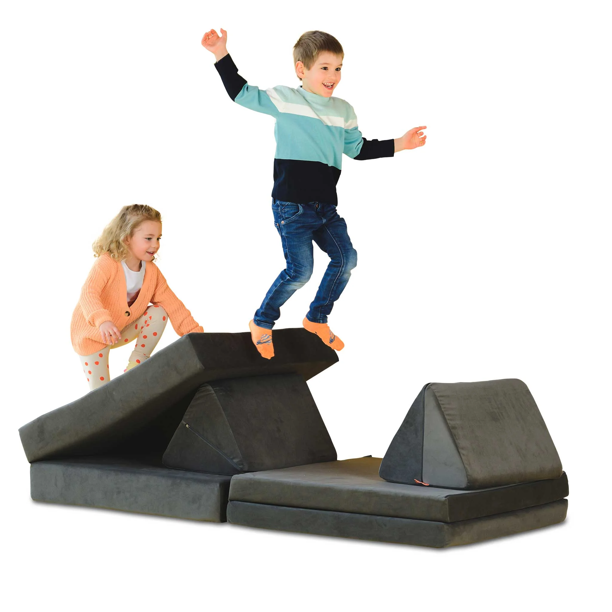 Kletterpile, Klettergerüst, Sofamatte, Pufferwürfel, Kinderspaß