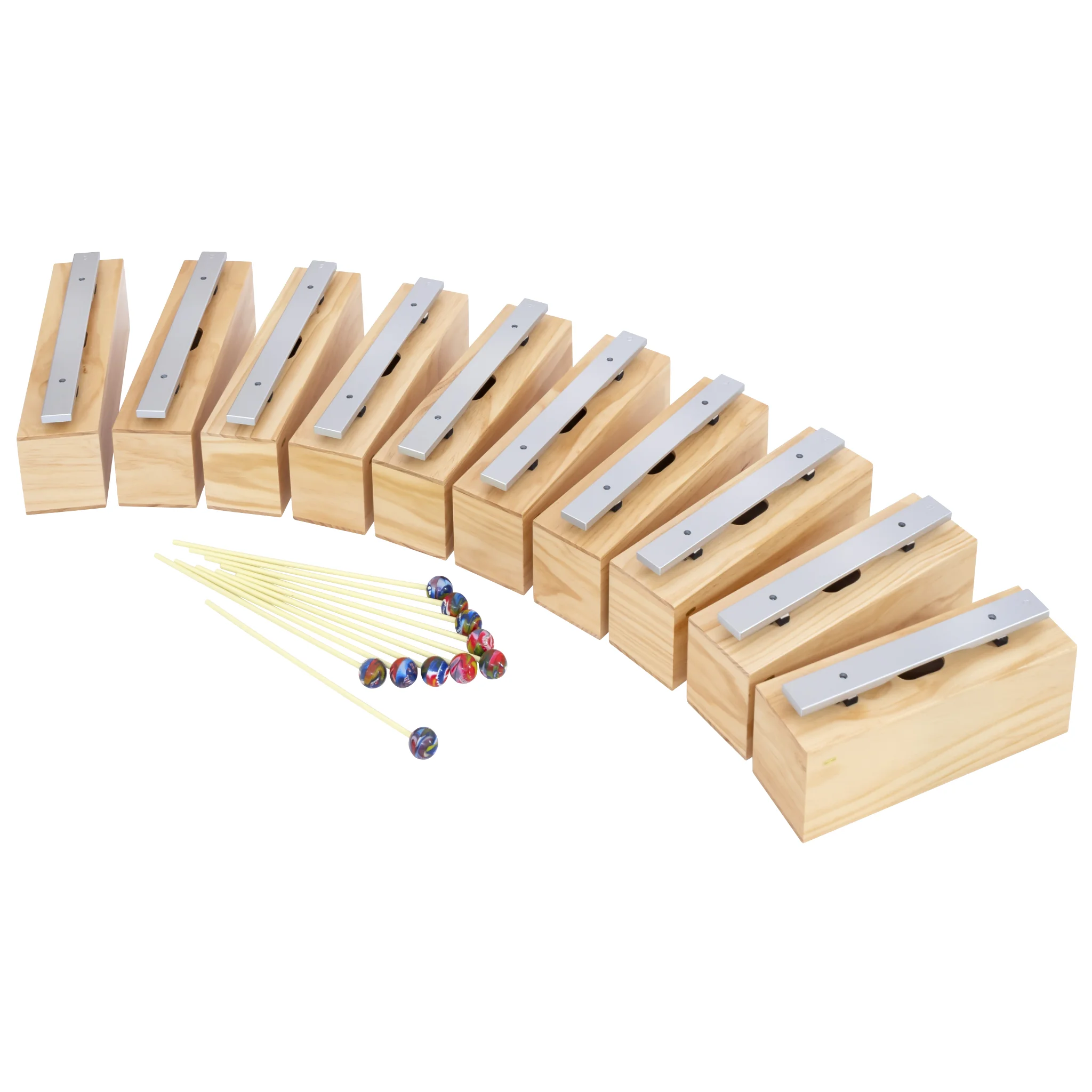 Kastenpfeifen, Maßstab, Holzblock, Schnellklopfenset, Knopf-Stampfer
