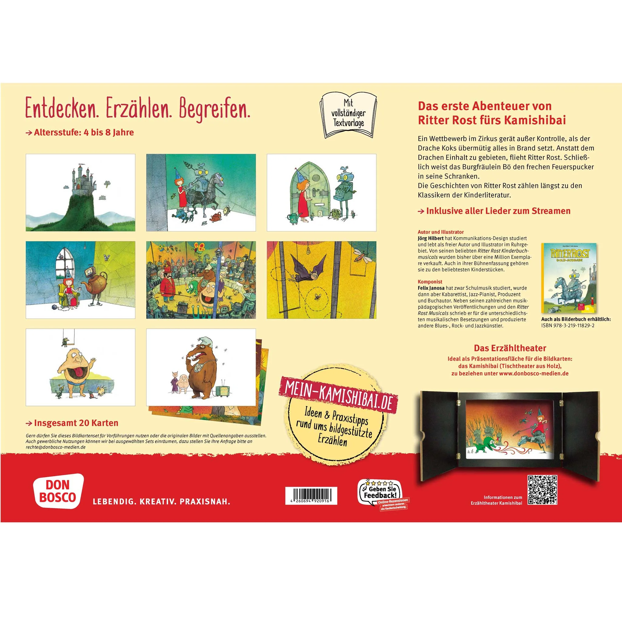 Kinderbuch, Cartoon, Karten-Set, Kamishibai, Bücherbox