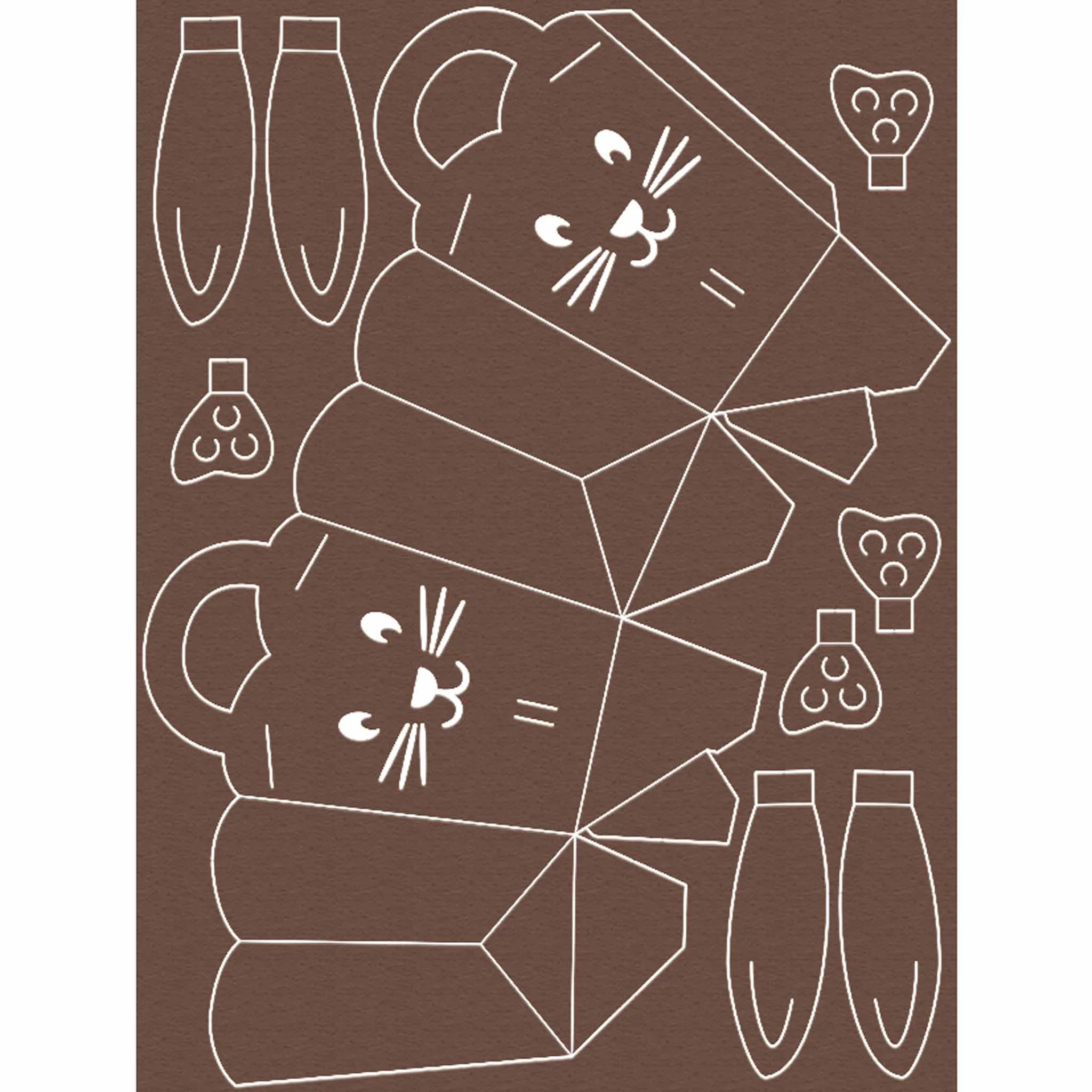 katze, pappe, geometrische_formen, spielmatte, tiermuster