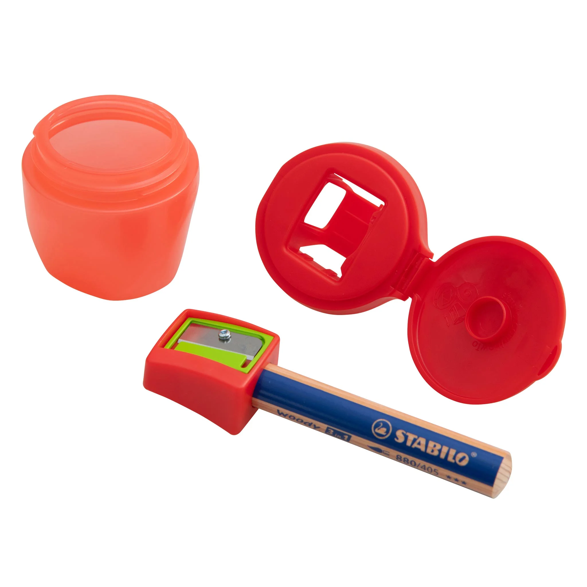 bleistift, anspitzer, rot, kunststoff, hülle