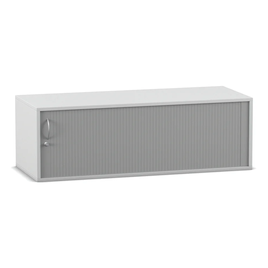 Schrank, Rolltor, Schiebetür, Metallschrank, Grau