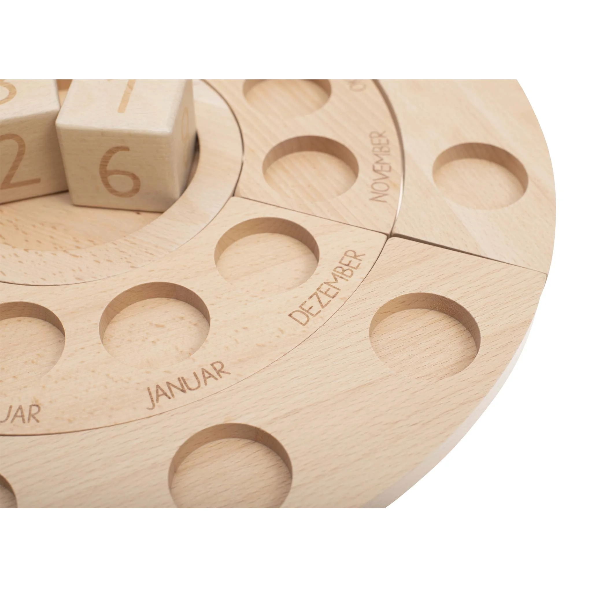 holz, kalender, monat, holzspielzeug, rund