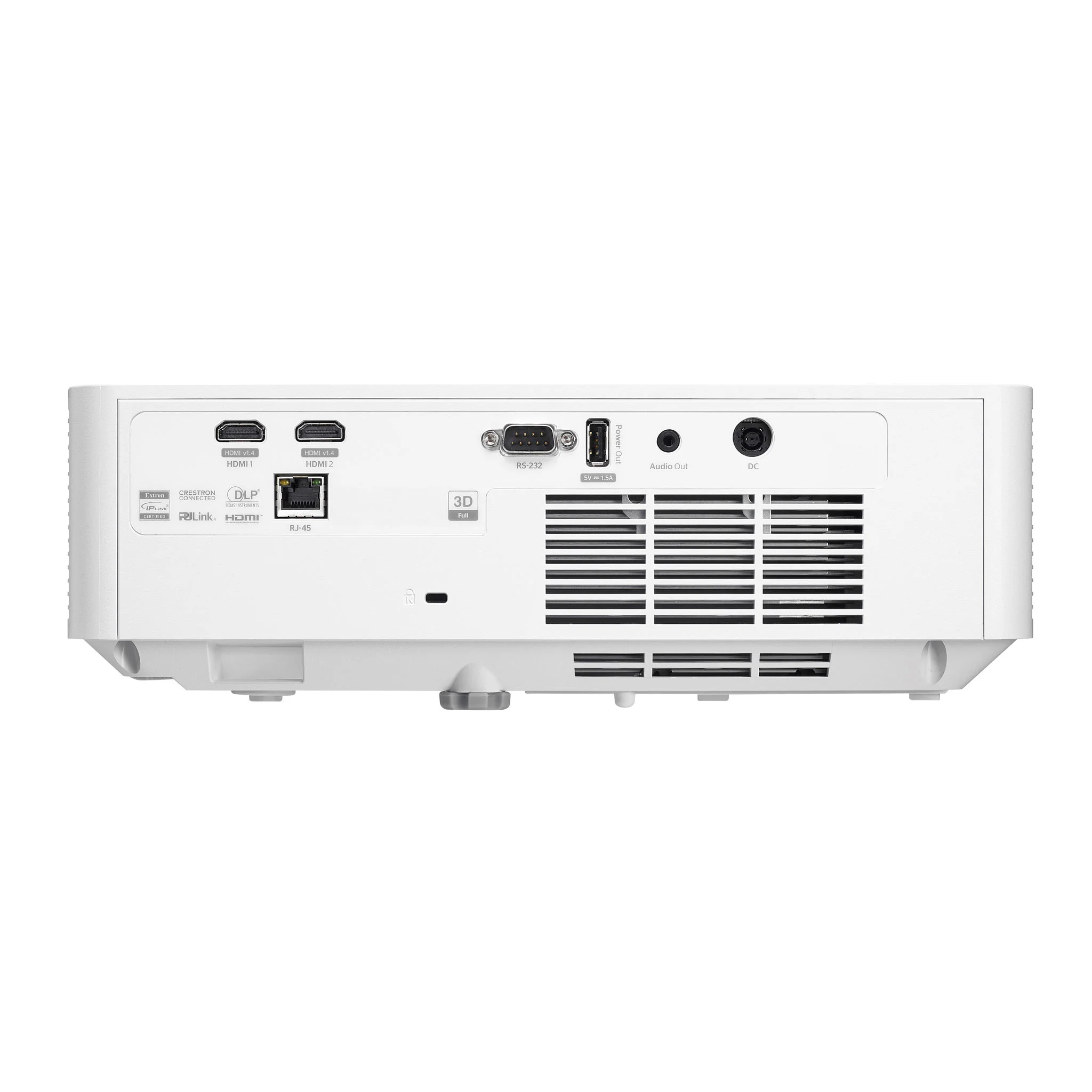 Projektor, HDMI, RJ-45, Lüfter, DC Anschluss