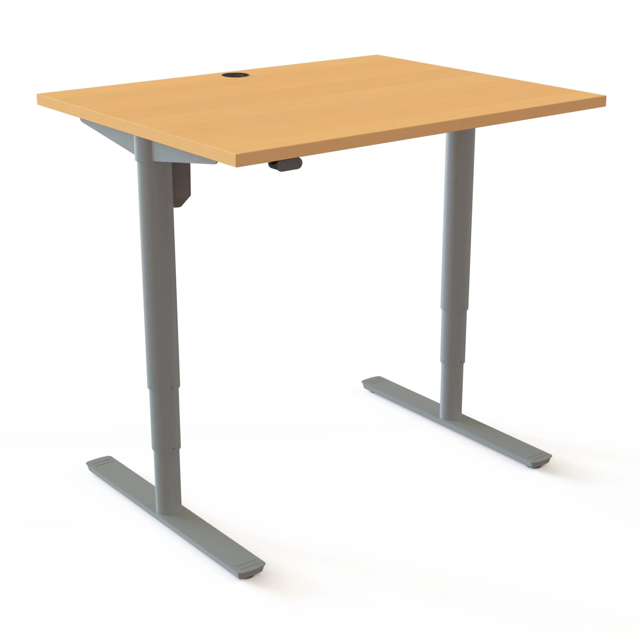 Schreibtisch, Arbeitstisch, Holztop, Metallbeine, Verstellbarer Tisch