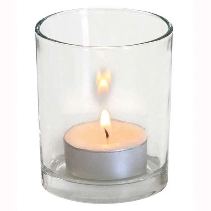 Teelicht, Teelichtglas, Kerze, Votivkerze, Kleines Glas
