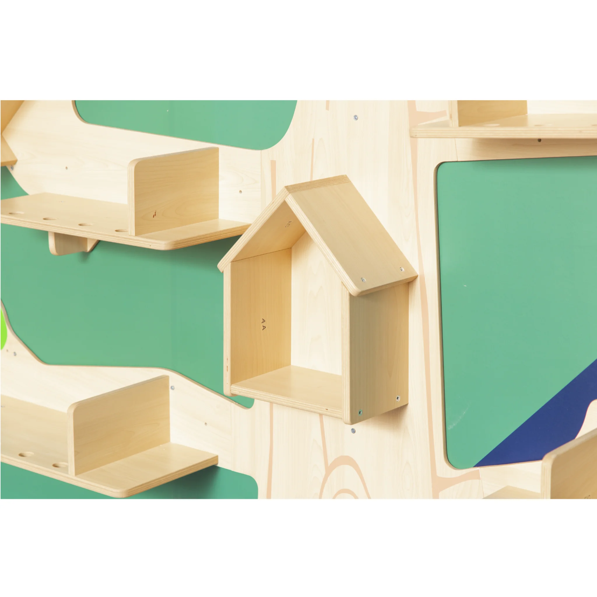Holzregal, Holzregale, Wandregal, Kinderzimmer, Holzspielzeug