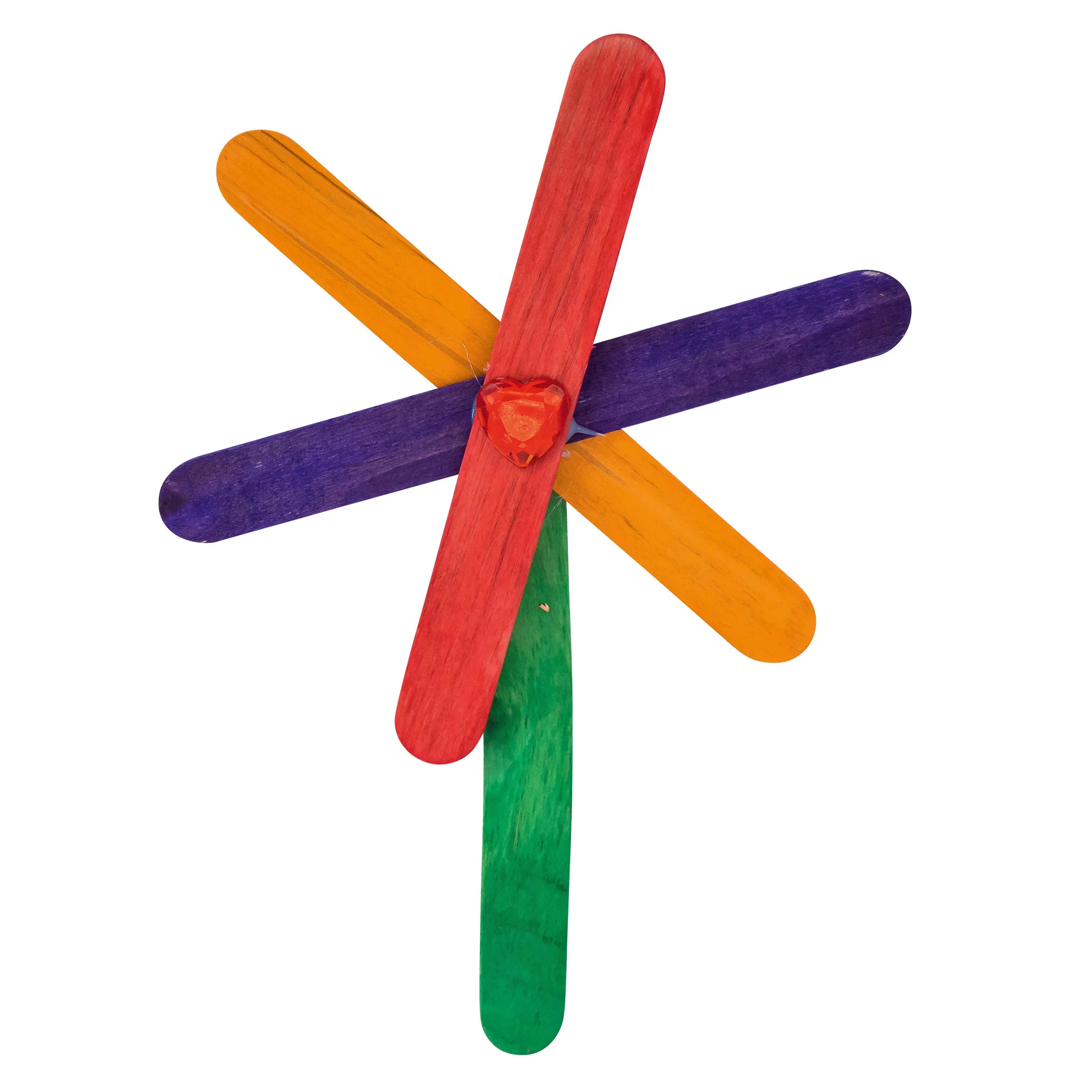 Kinderset, Holzstäbe, Mehrfarbig, Popsicle-Stäbe, Bastelmaterial