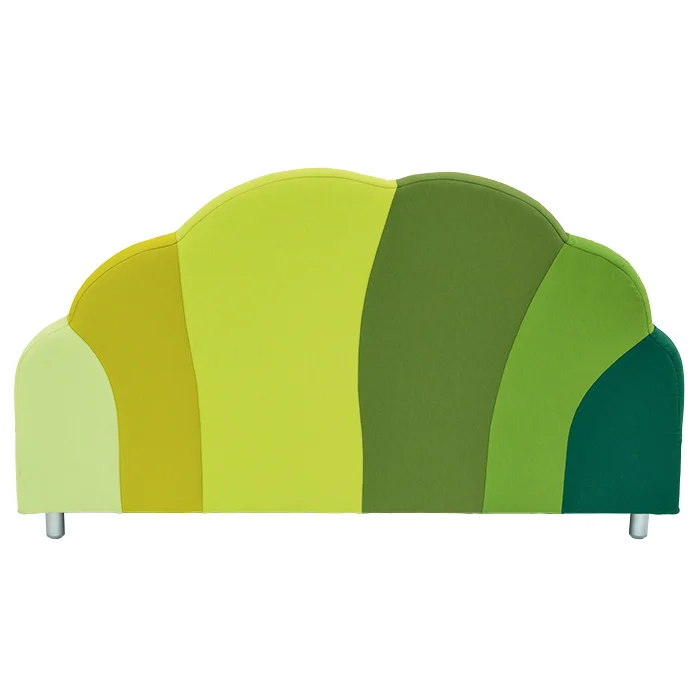 Sofa, Sitzbank, mehrfarbig, Schnittfigur, Stoff