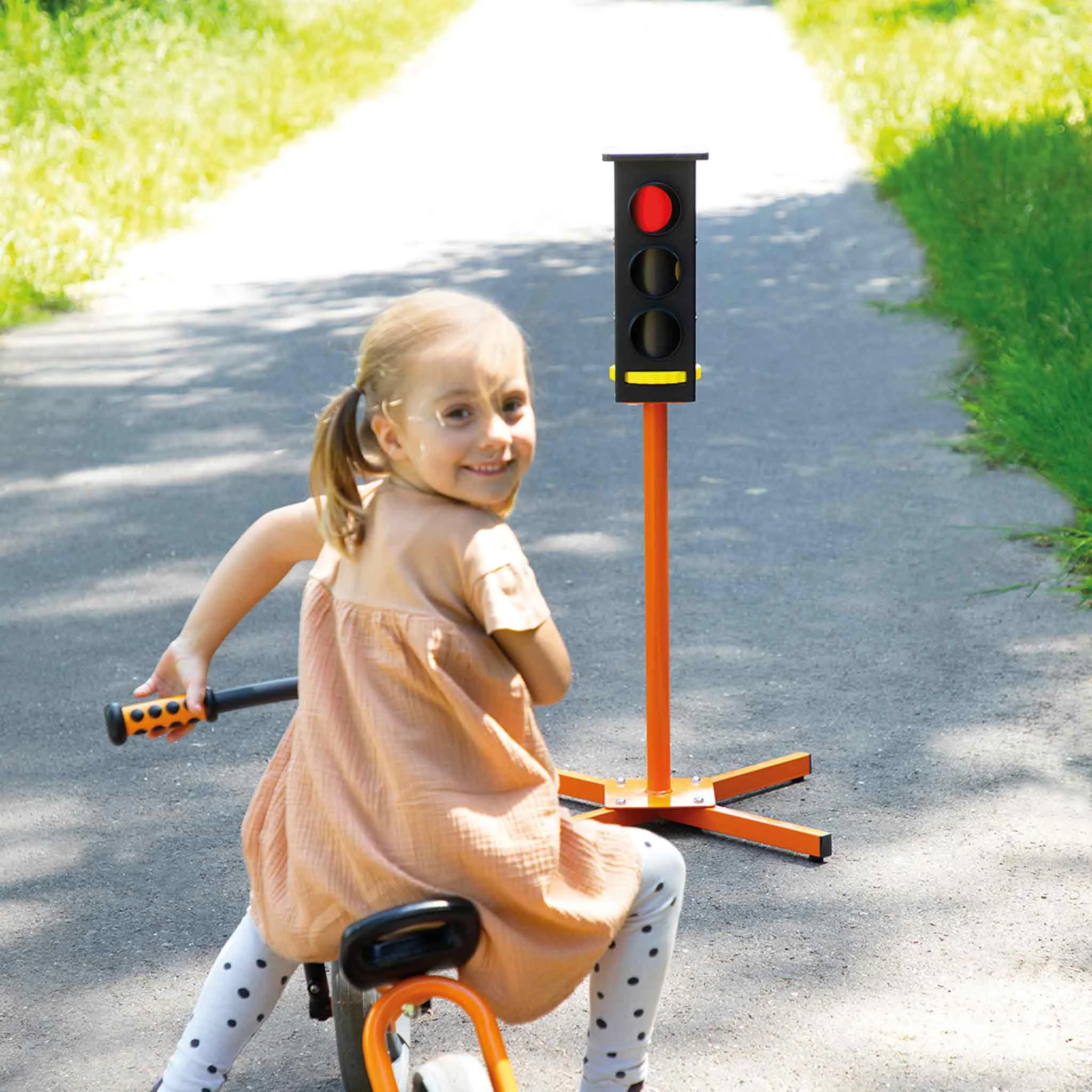Kinderfahrzeug, Dreirad, Verkehrsset, Spielzeug-Ampel, Ampelstand