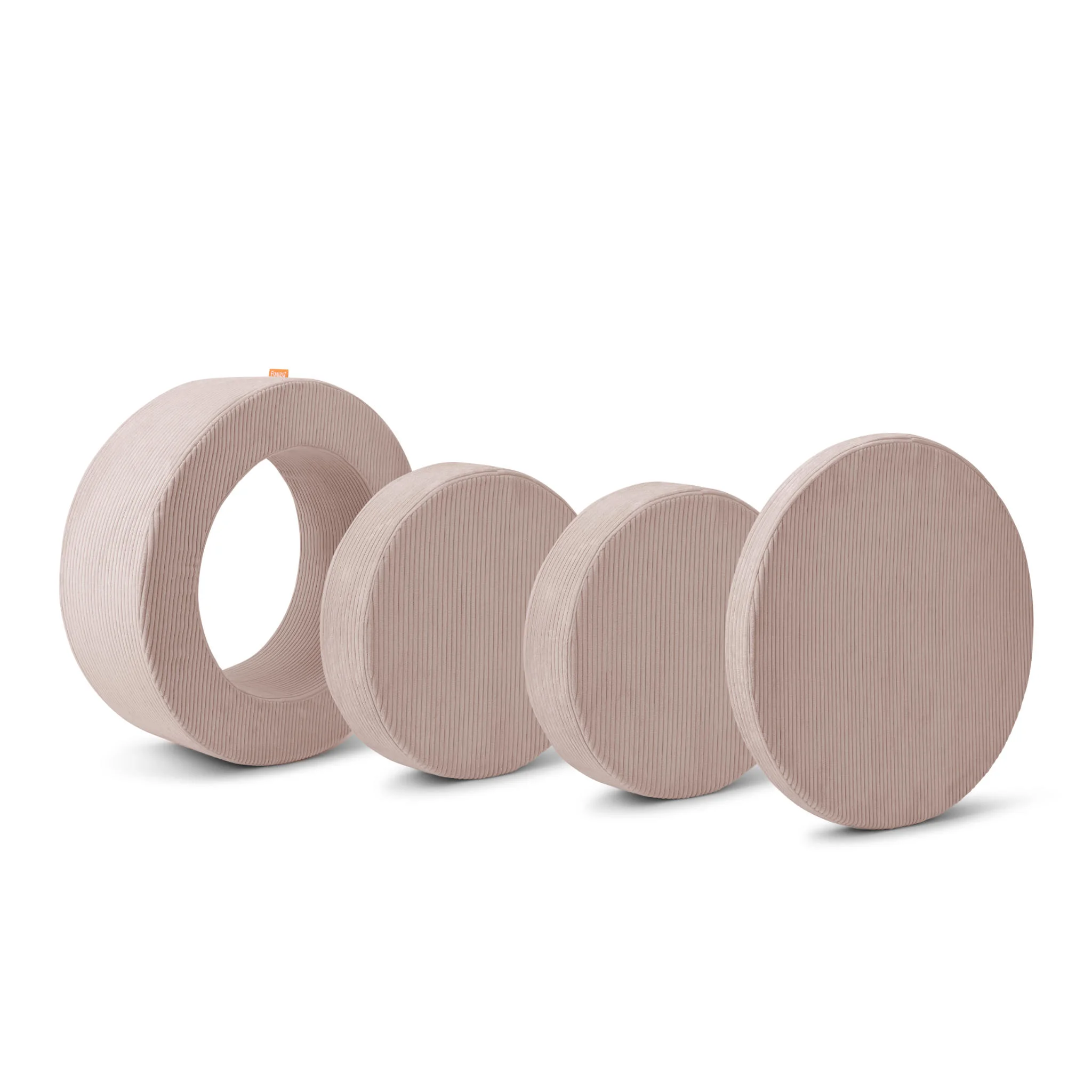 rollen, Cosmetikpuff, rosé, weiche Textur, Set