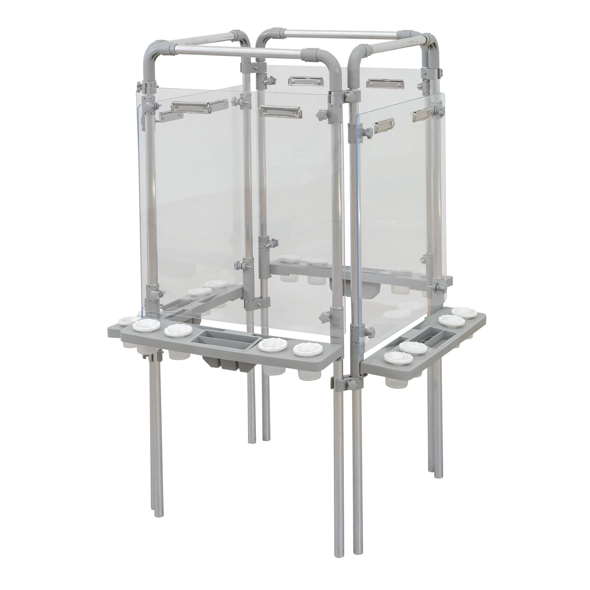 Schneidetable, Labor-Workstation, Glasaufsatz, Metallrahmen, Arbeitsstation