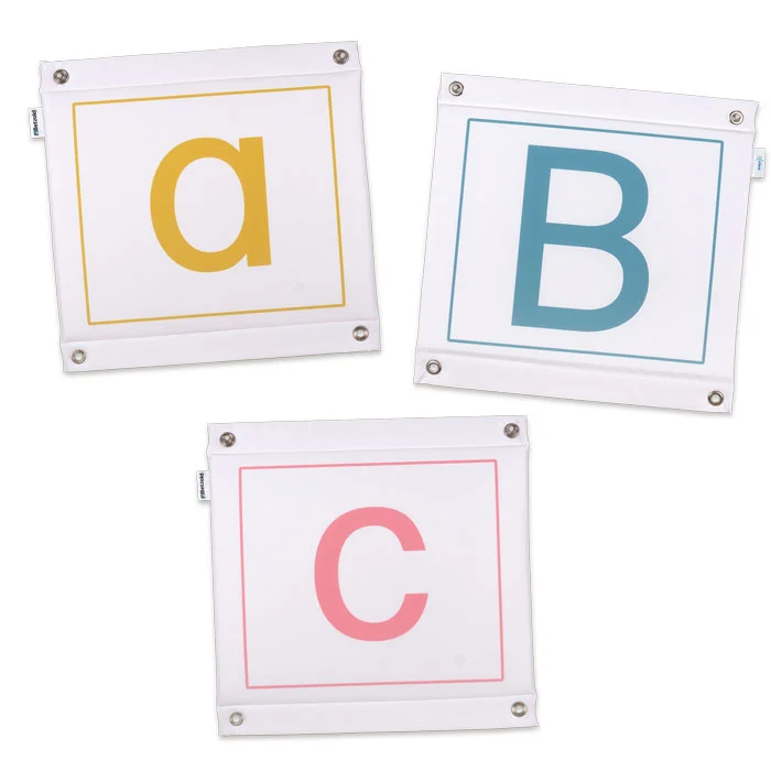 Alphabet Buchstaben, A Platte, B Platte, C Platte, bunte Buchstaben