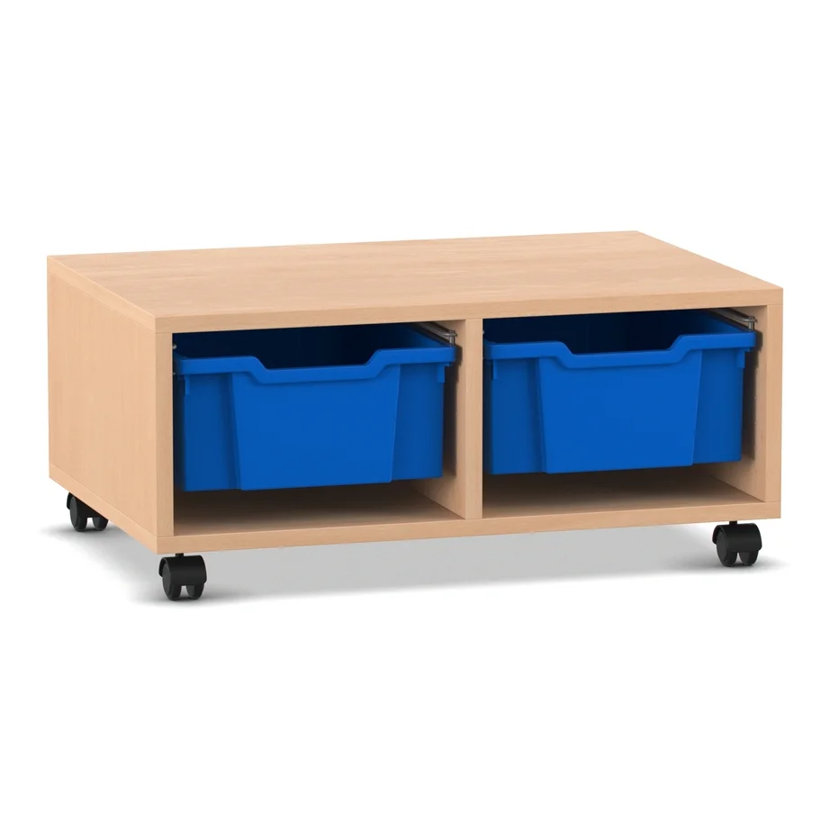 Rollcontainer, Schrank, Aufbewahrung, Blaue Behälter, Rollräder
