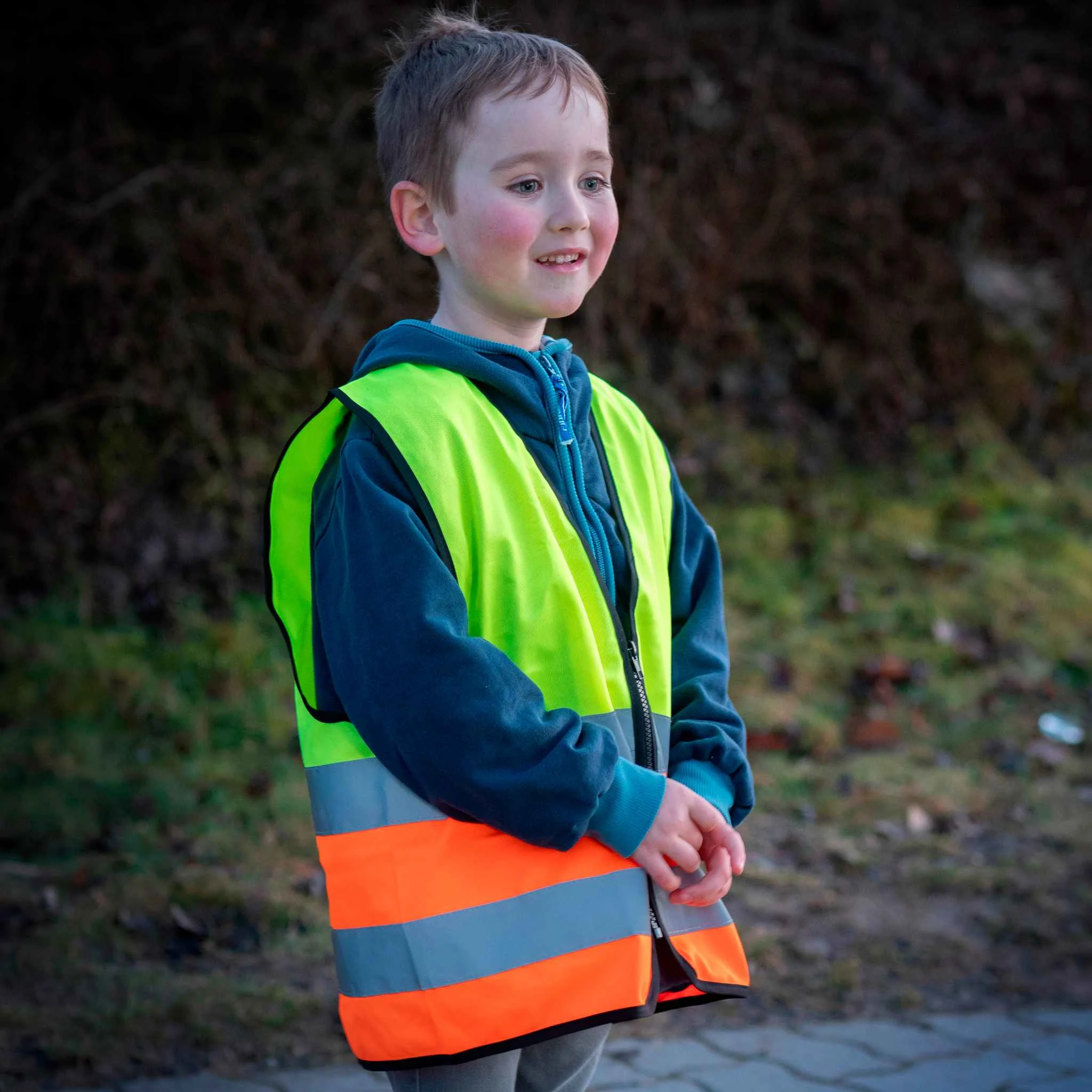 Sicherheitsweste, Reflektierende Westen, High-Visibility, Kinder, Neonfarben