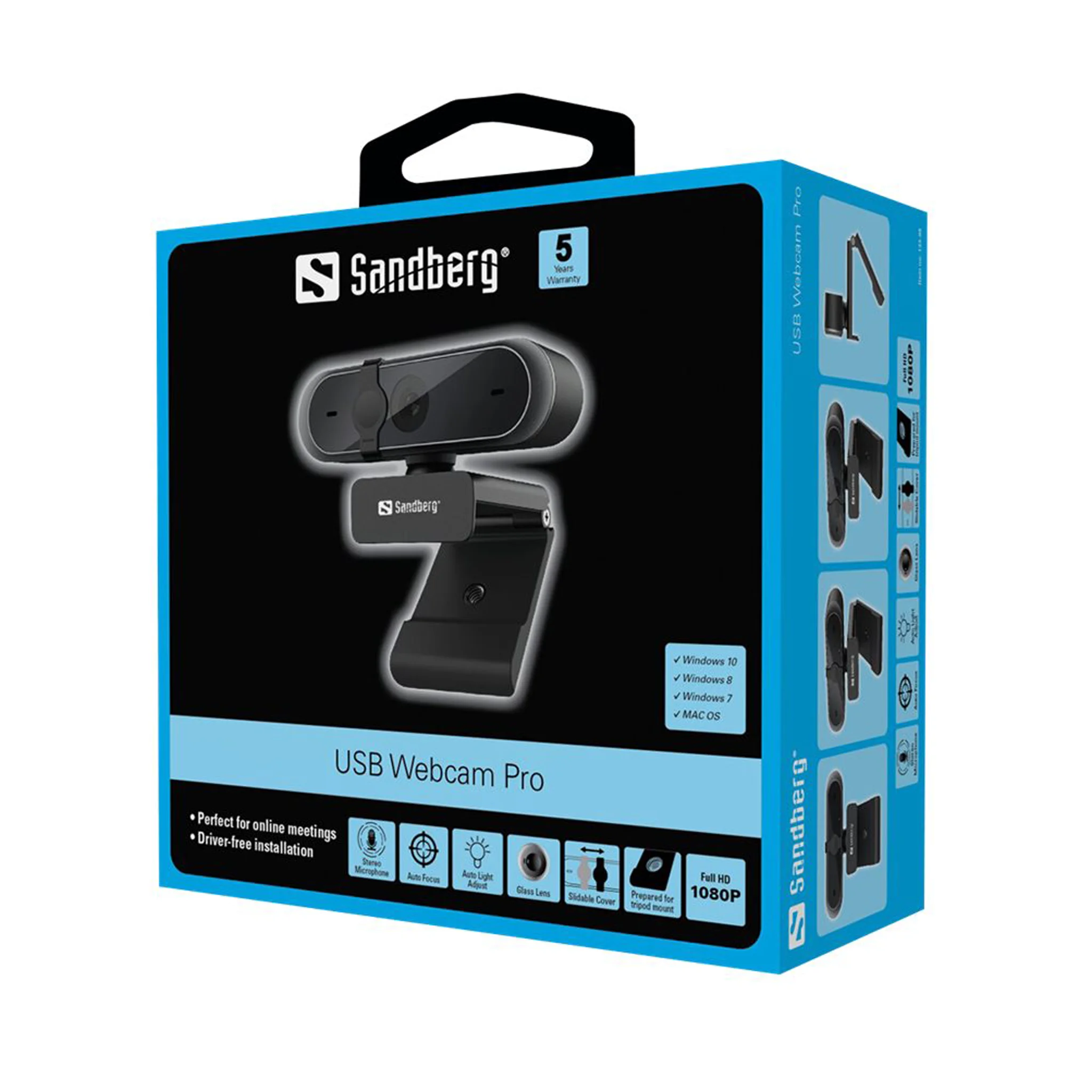 USB Webcam Pro, Webcam, HD 1080P, Spiegelfilter?, Clipmontage