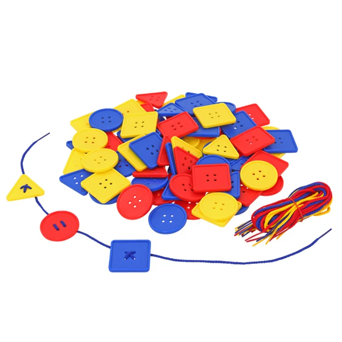 Knöpfe, Knopf-Set, Plastikknöpfe, bunte Knöpfe, Fädeln Schnur