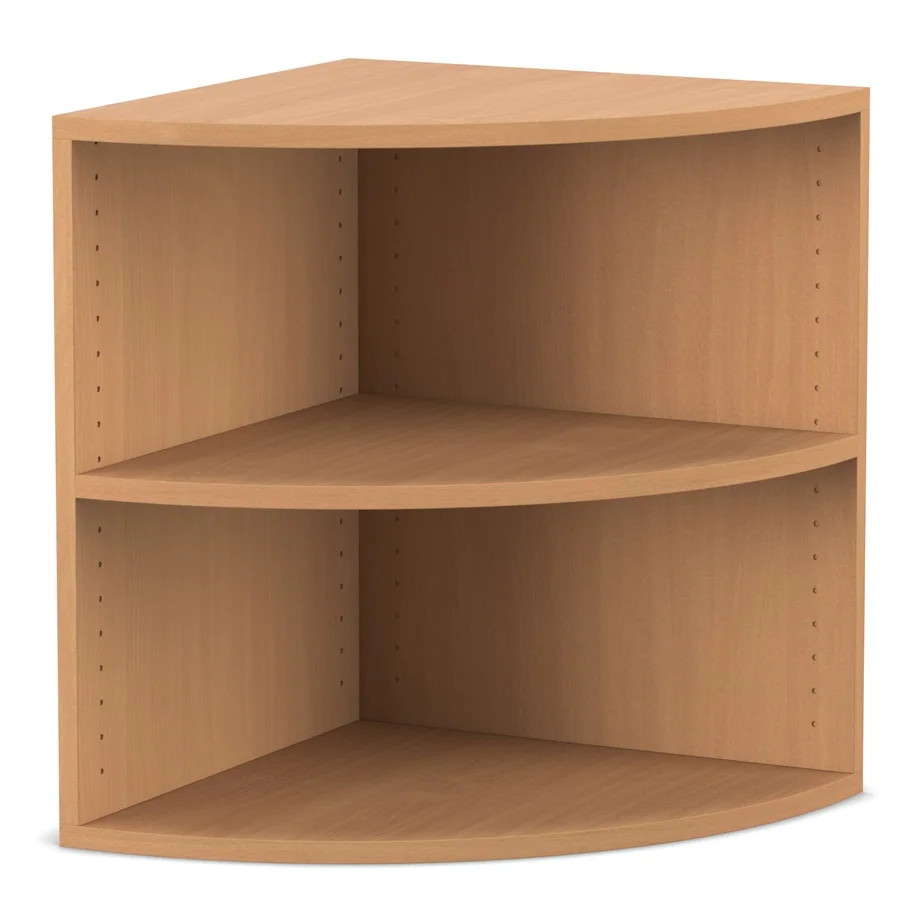 eckregal, kurzregal, holzoptik, regal-eckig, two-tier