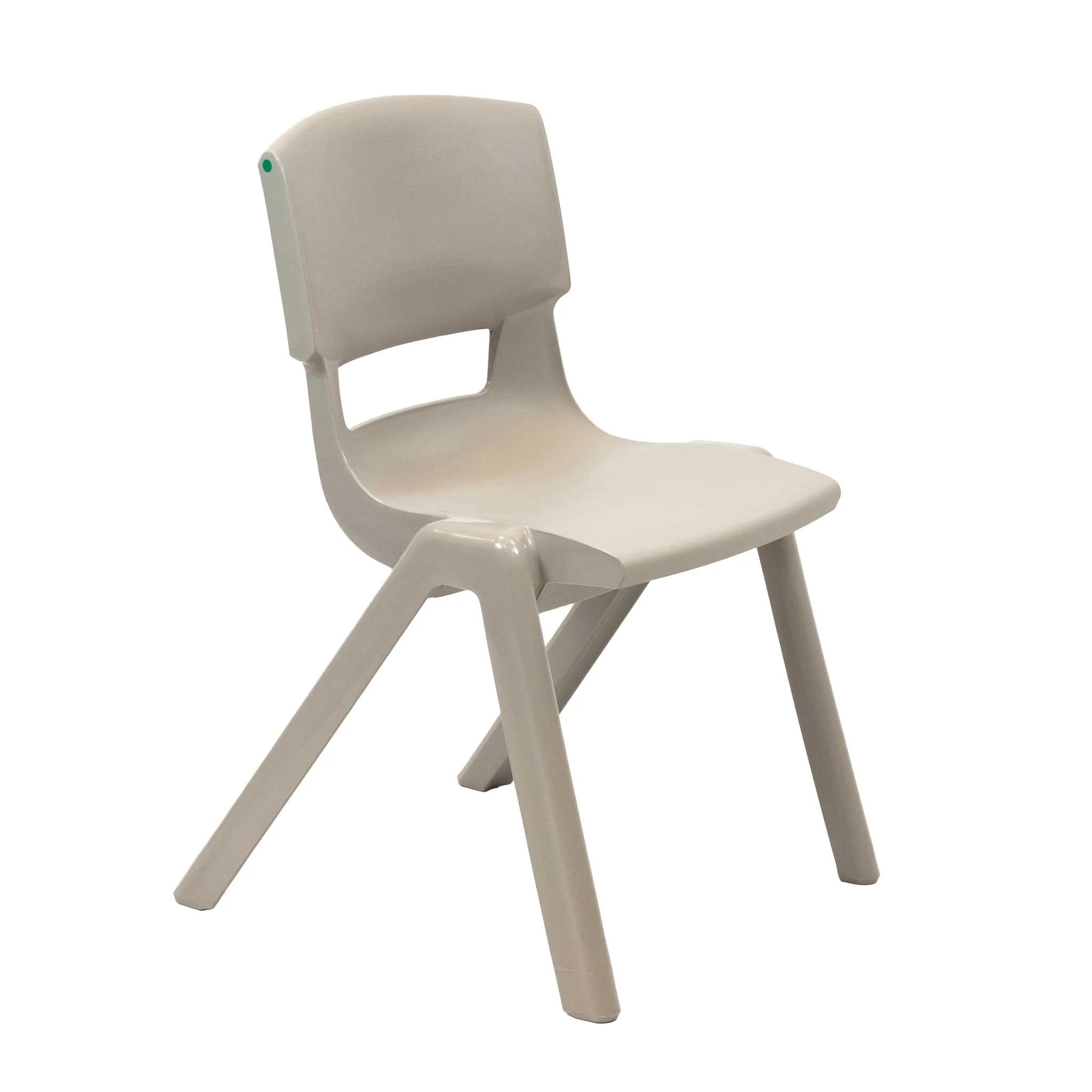 Kinderstuhl, Kunststoffstuhl, Beige, gerade Rückenlehne, vier Beine