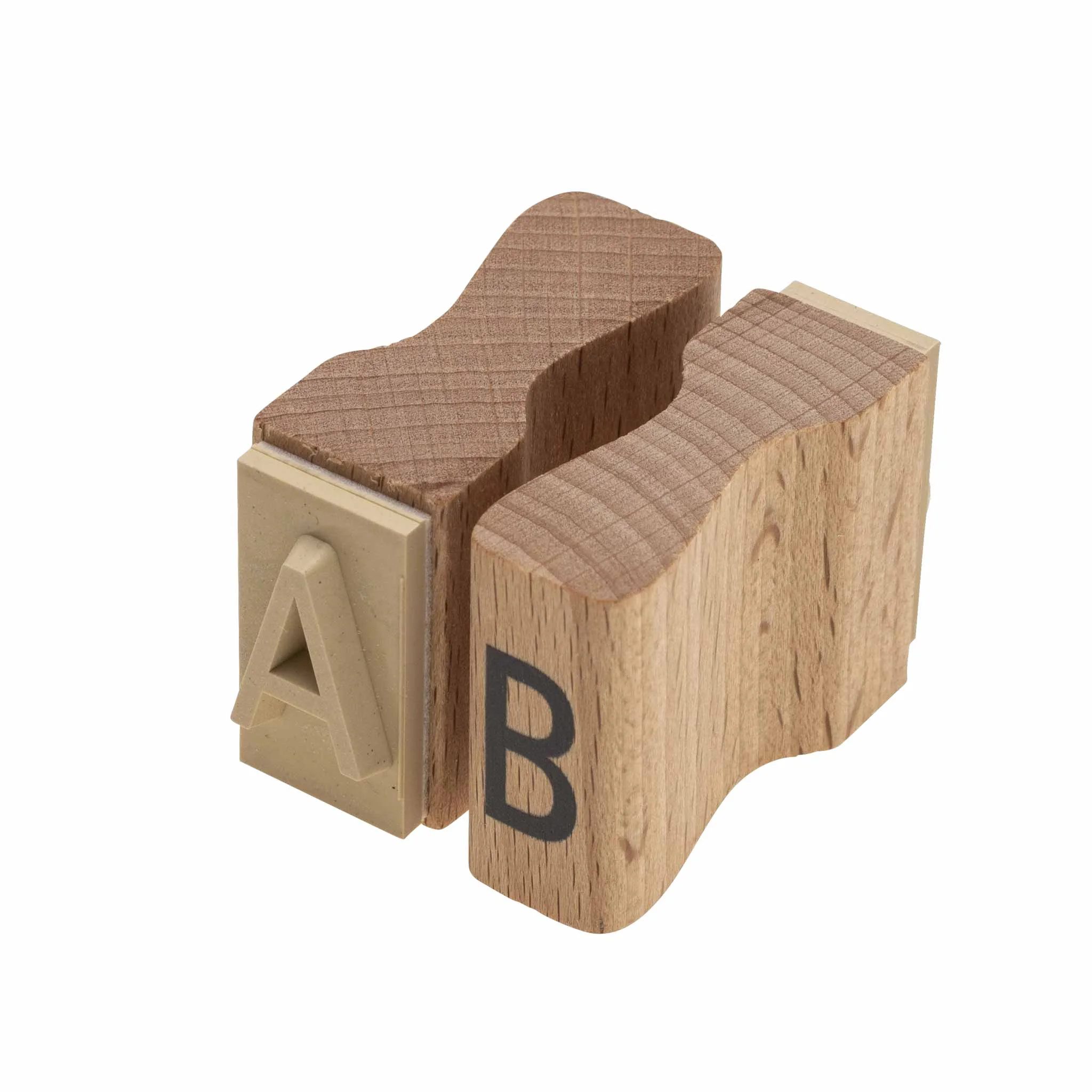 Holzstempel, Buchstabe A, Buchstabe B, Stempel, Alphabetstempel
