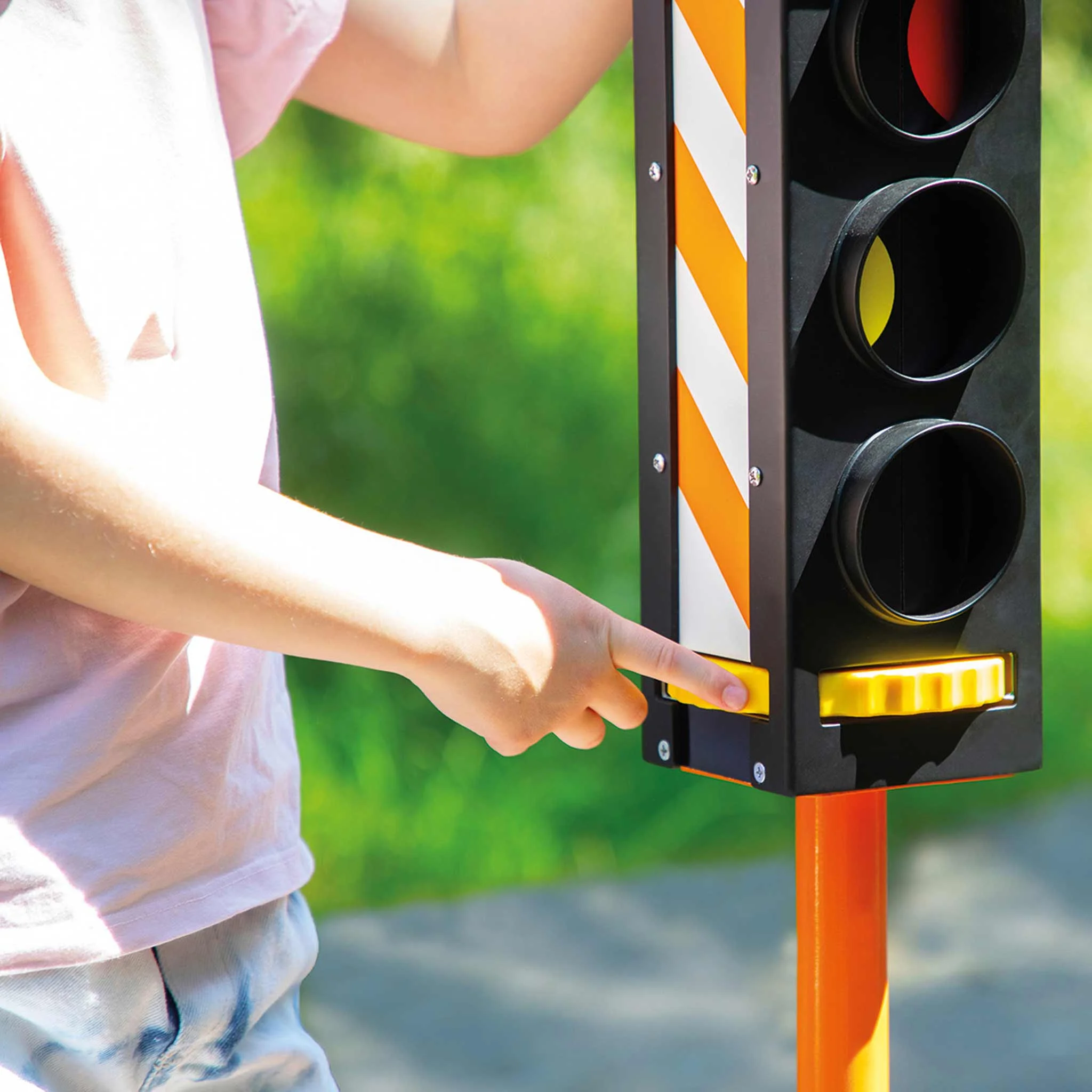 Straßenverkehr, Ampel, Kinder, Schalter, Gelb