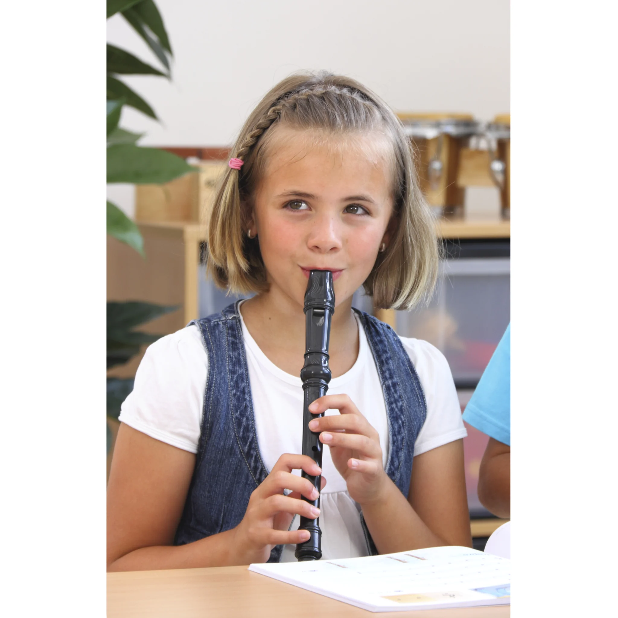 Klarinette, Schwarz, Kind, Musikinstrument, Blätter