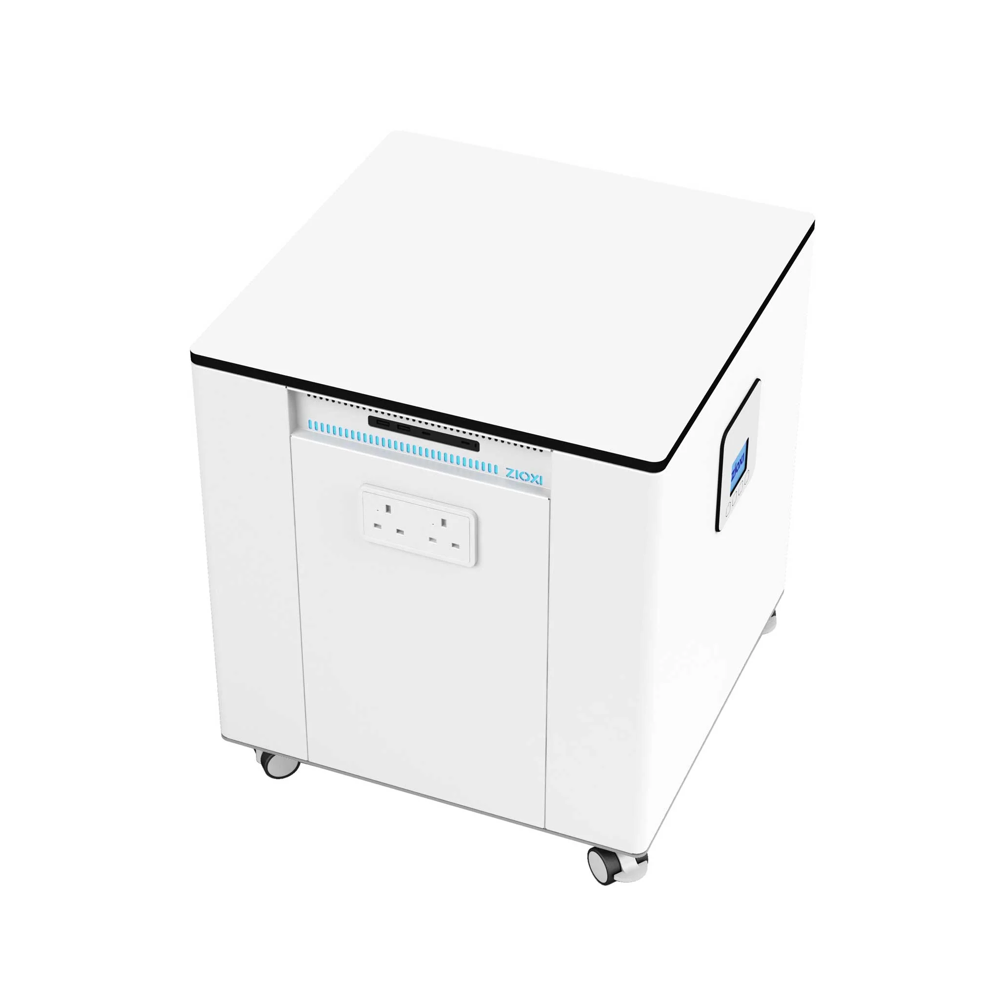 Gravurmaschine, Kleinteile-Schneide, Mini-Box?, Rollbares Gehäuse, USB-Port